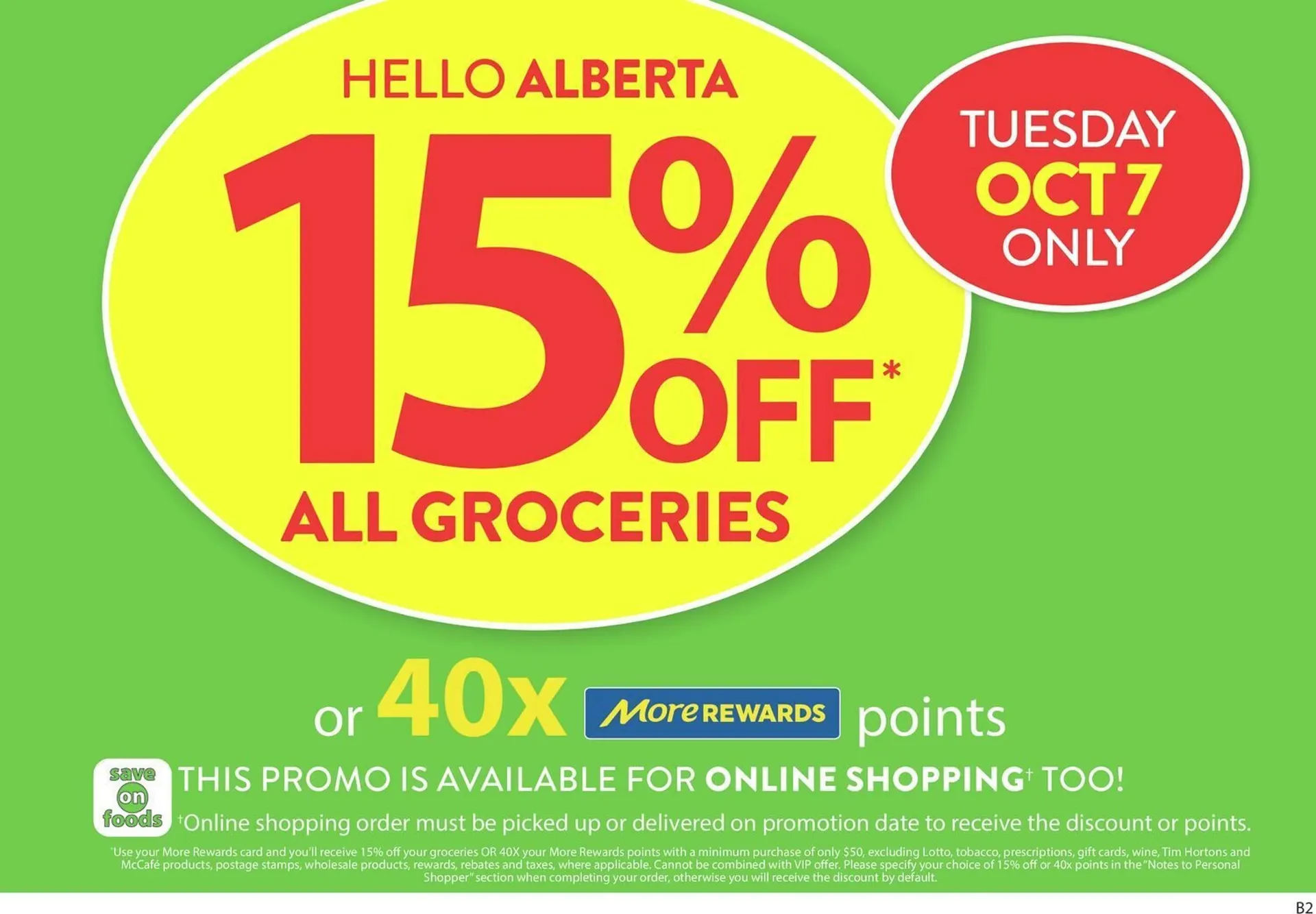 Save on Foods flyer from October 2 to October 9 2025 - flyer page 1