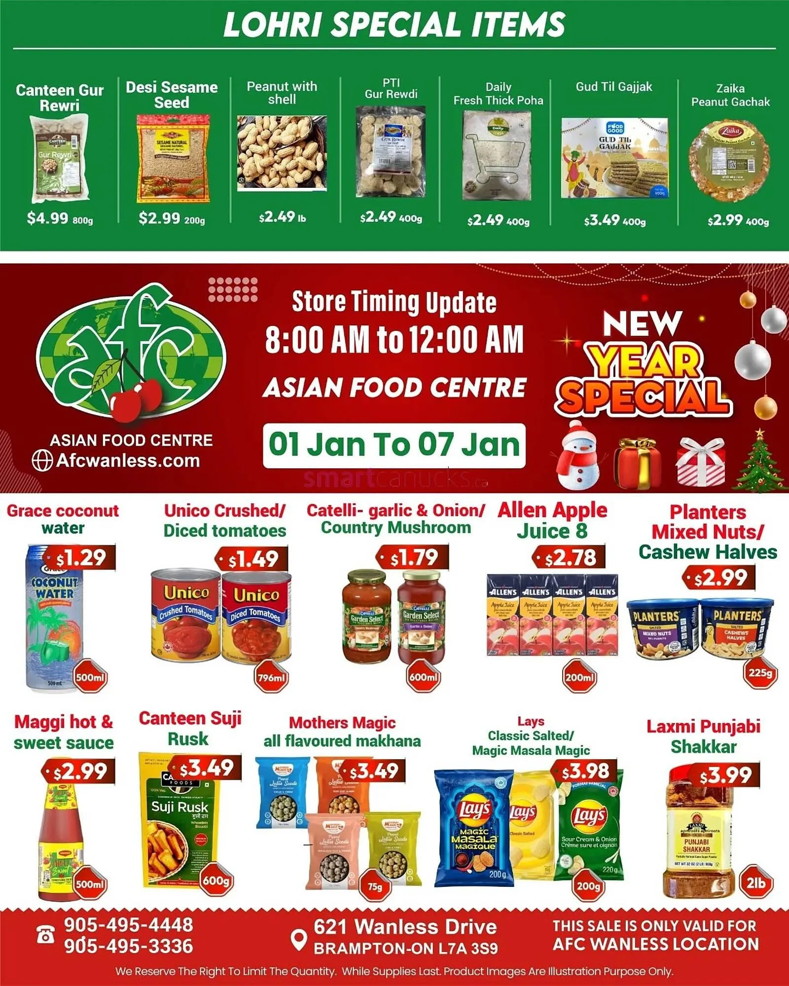 Asian Food Centre flyer from January 1 to January 7 2026 - flyer page 1