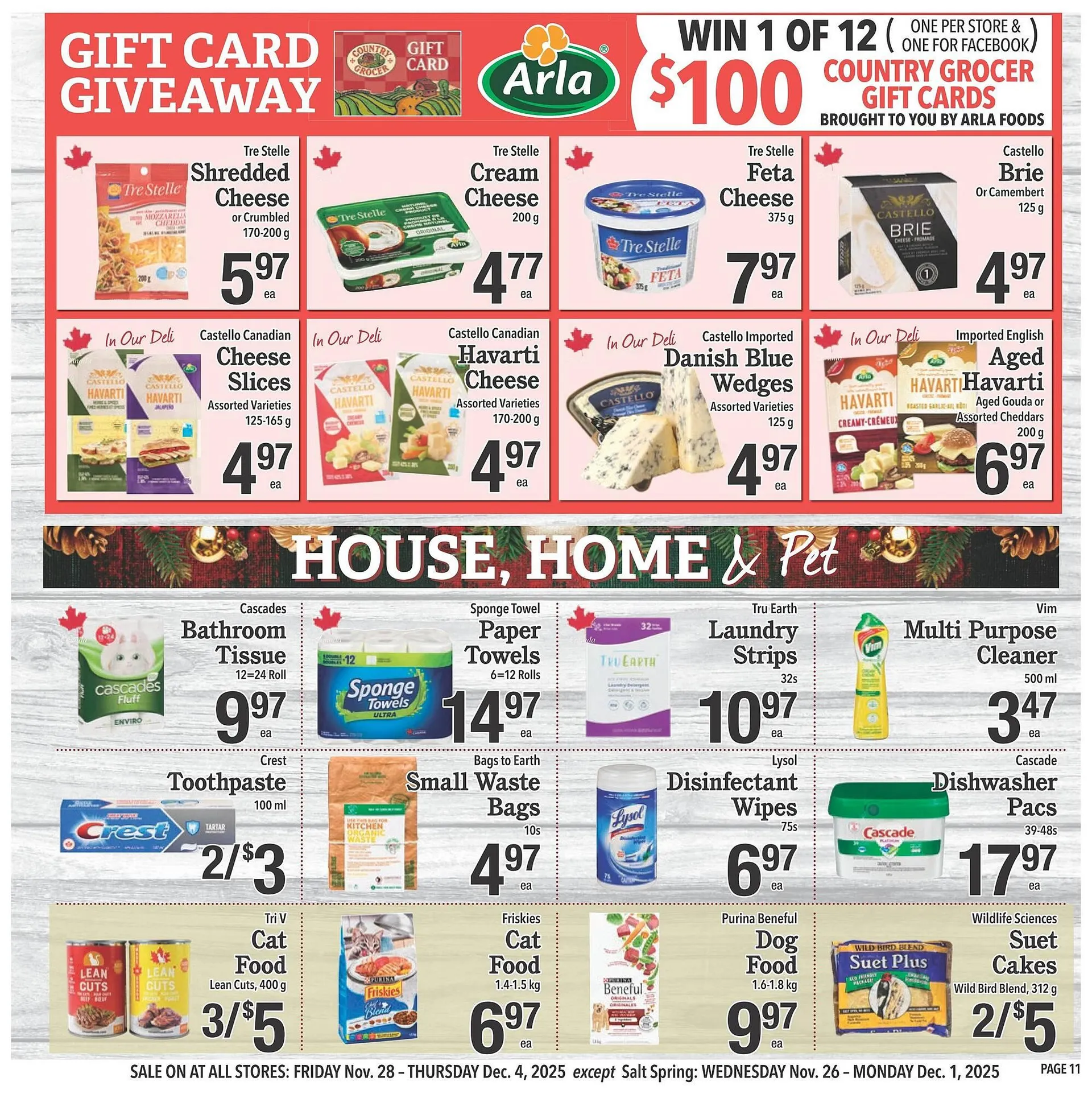 Country Grocer flyer from November 27 to December 3 2025 - flyer page 11