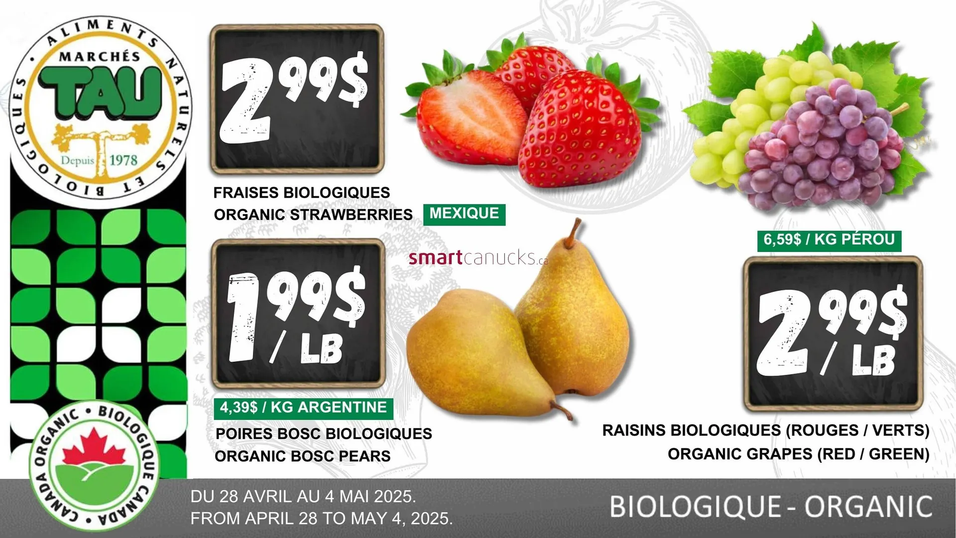 Marches Tau flyer from April 30 to May 6 2025 - flyer page 1