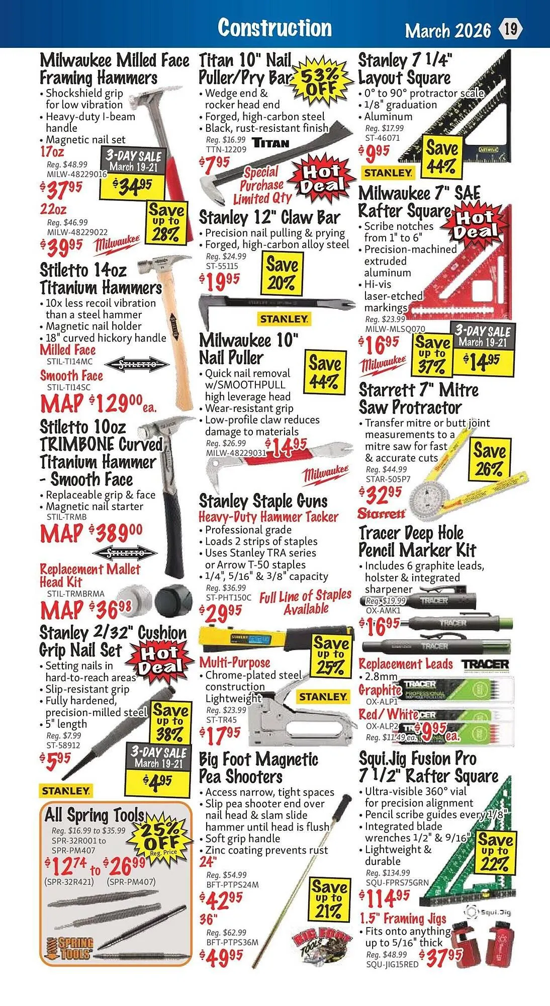 KMS Tools flyer from March 2 to March 16 2026 - flyer page 19
