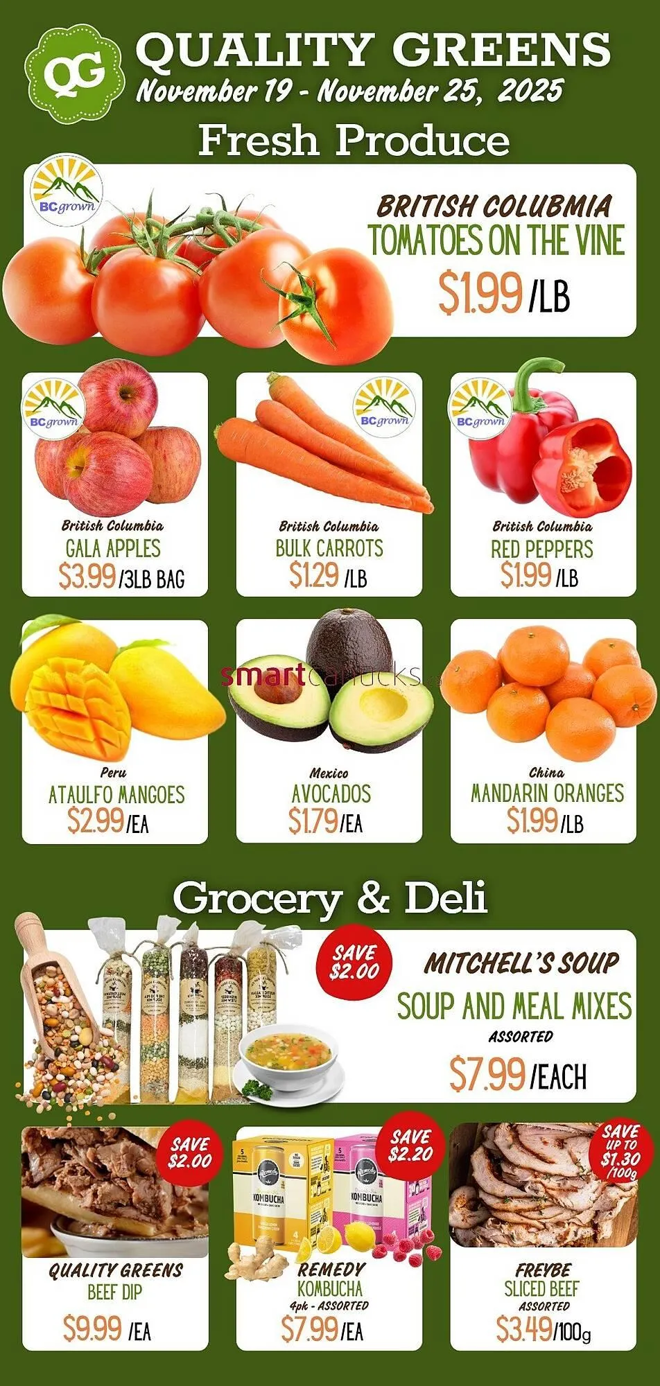 Quality Greens flyer from November 19 to November 25 2025 - flyer page 1