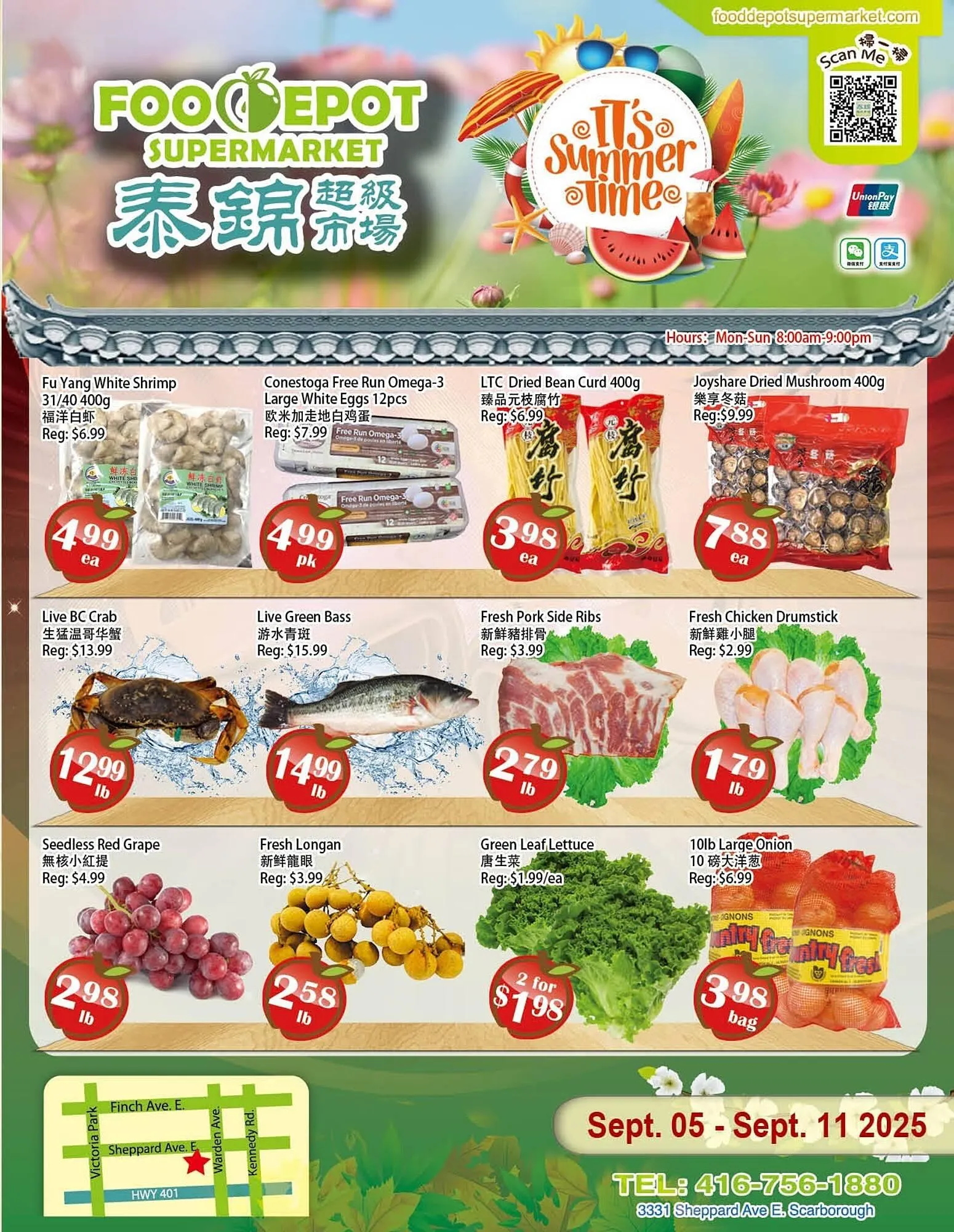 Food Depot Supermarket flyer from September 5 to September 11 2025 - flyer page 1