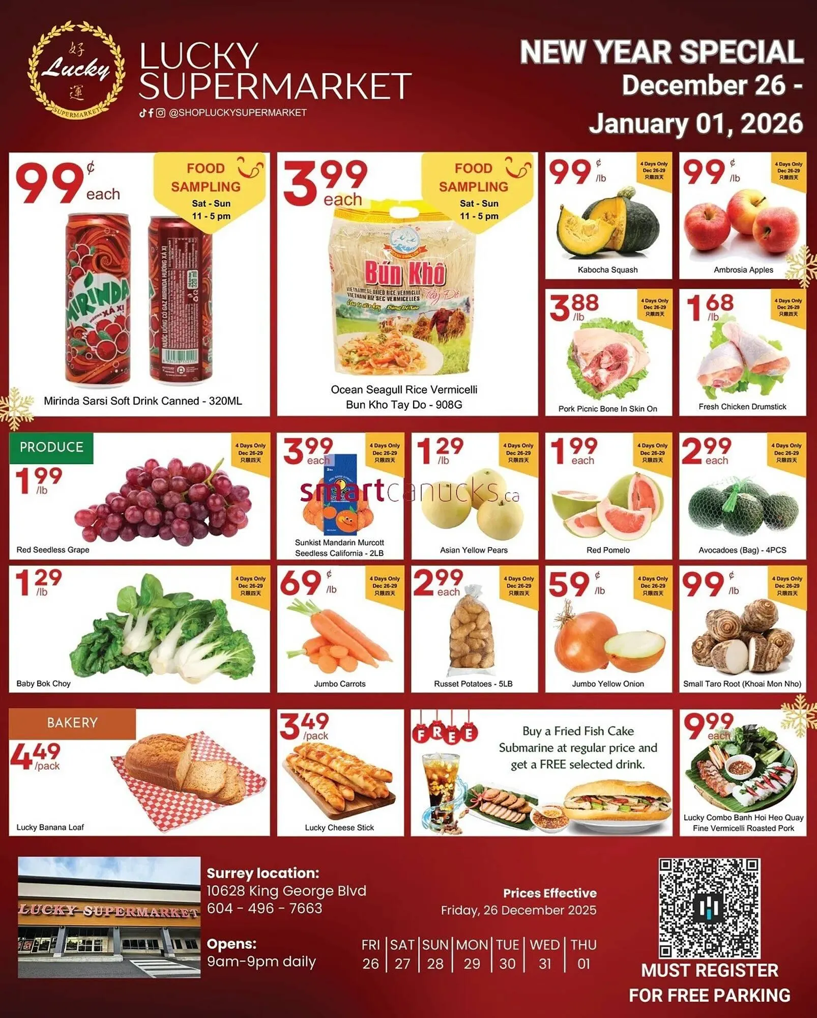 Lucky Supermarket flyer from December 26 to January 1 2026 - flyer page 1