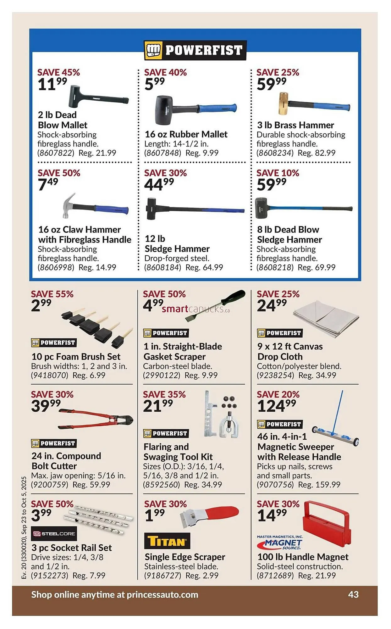 Princess Auto flyer from September 18 to September 24 2025 - flyer page 49
