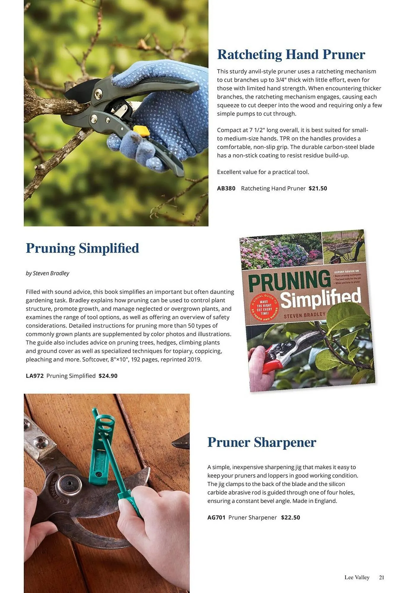 Lee Valley Tools catalogue from March 13 to April 30 2026 - flyer page 21