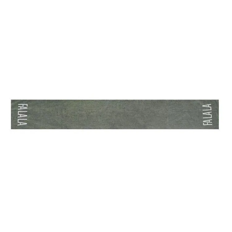 Bouclair Velvet Falala Table Runner Green 33 x 213 cm