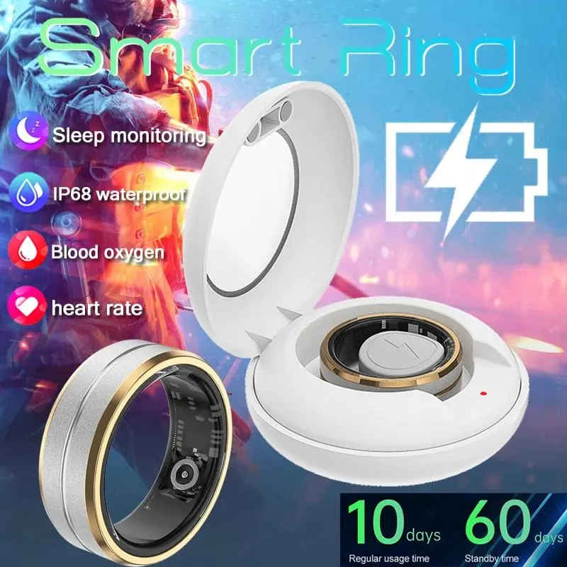 For Samsung Galaxy Smart Ring Men Women IP68 Waterproof Heart Rate Blood Oxygen Sleep Health Monitor Sport Fitness Health Ring
