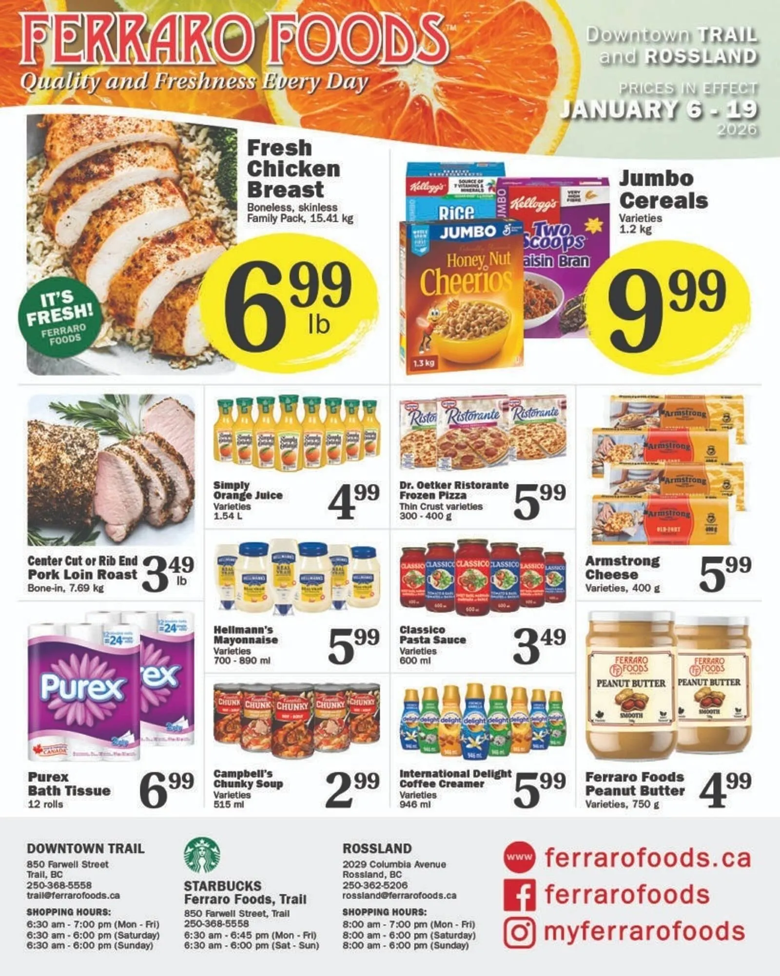 Ferraro Foods flyer from January 6 to January 19 2026 - flyer page 1