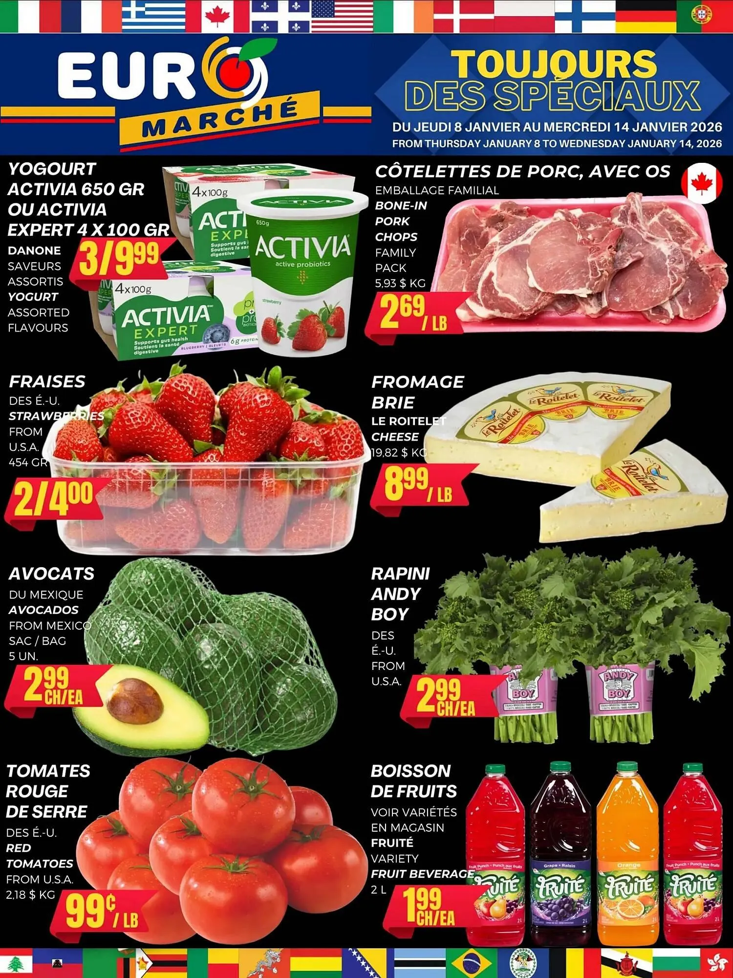 Euromarché flyer from January 8 to January 14 2026 - flyer page 1