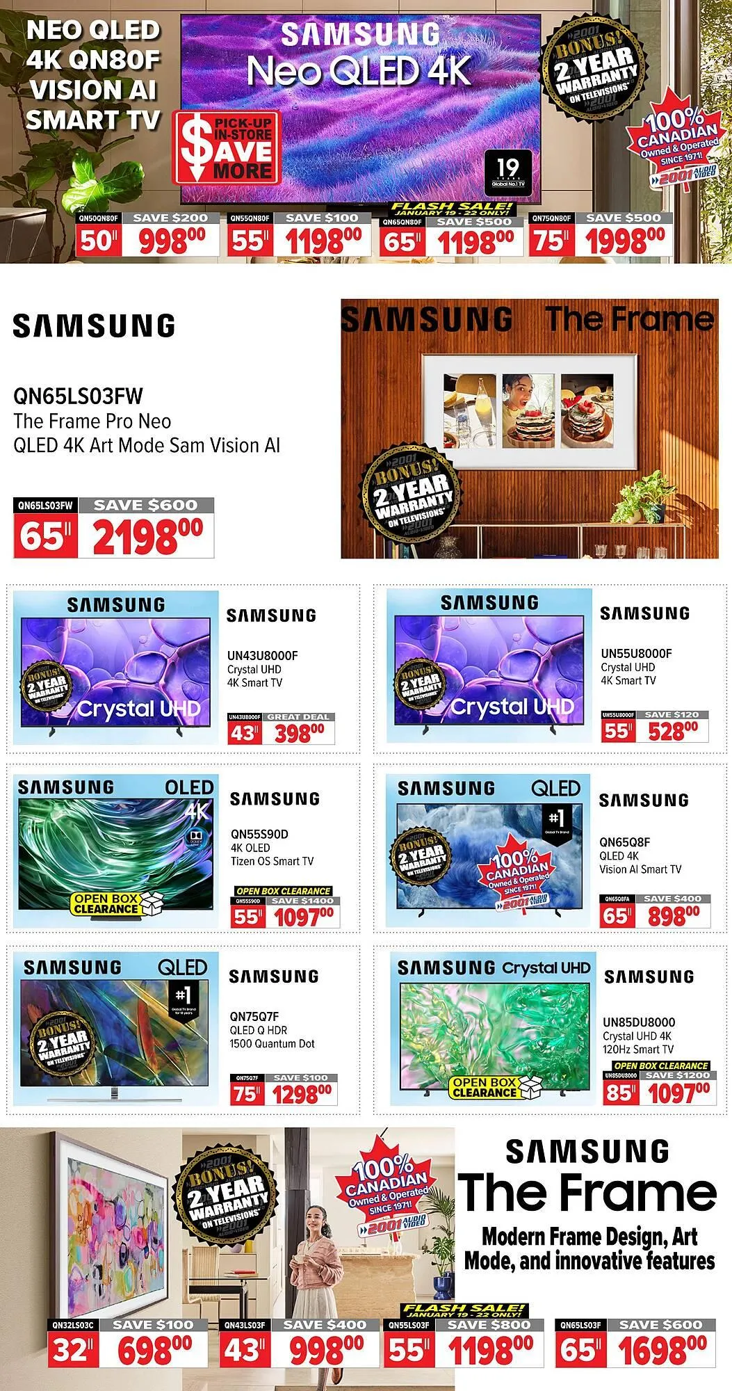 2001 Audio Video flyer from January 16 to January 22 2026 - flyer page 3