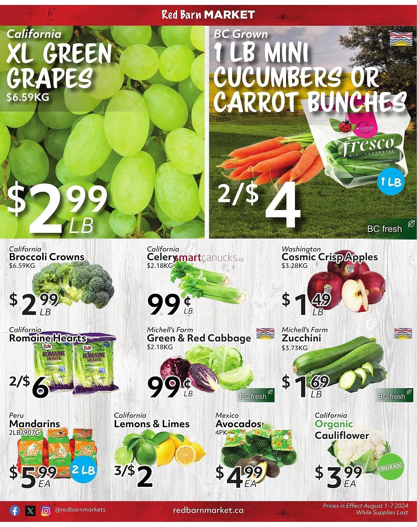 Red Barn Market flyer from August 1 to August 7 2024 - flyer page 7