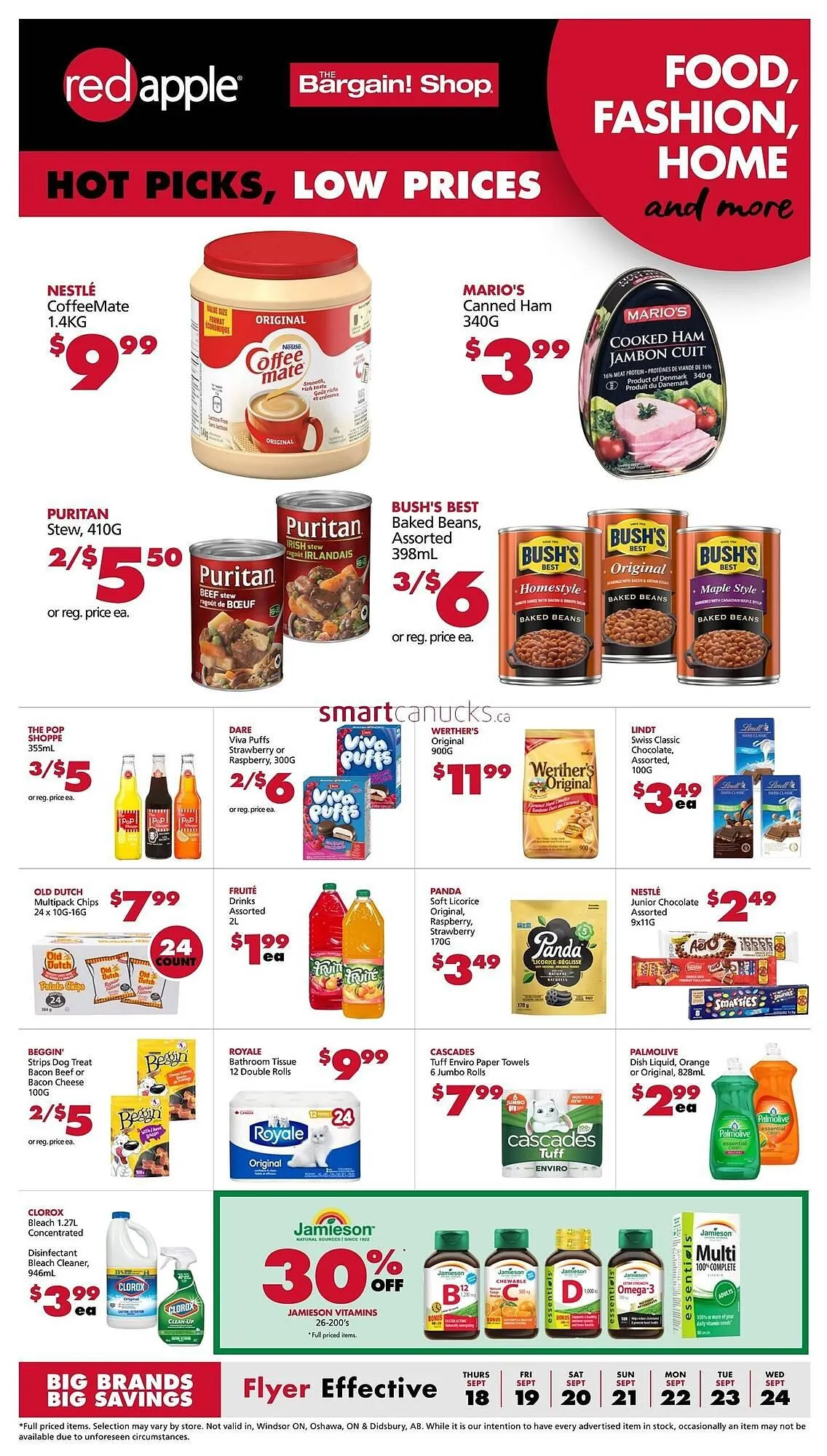 The Bargain Shop flyer from September 18 to September 24 2025 - flyer page 1