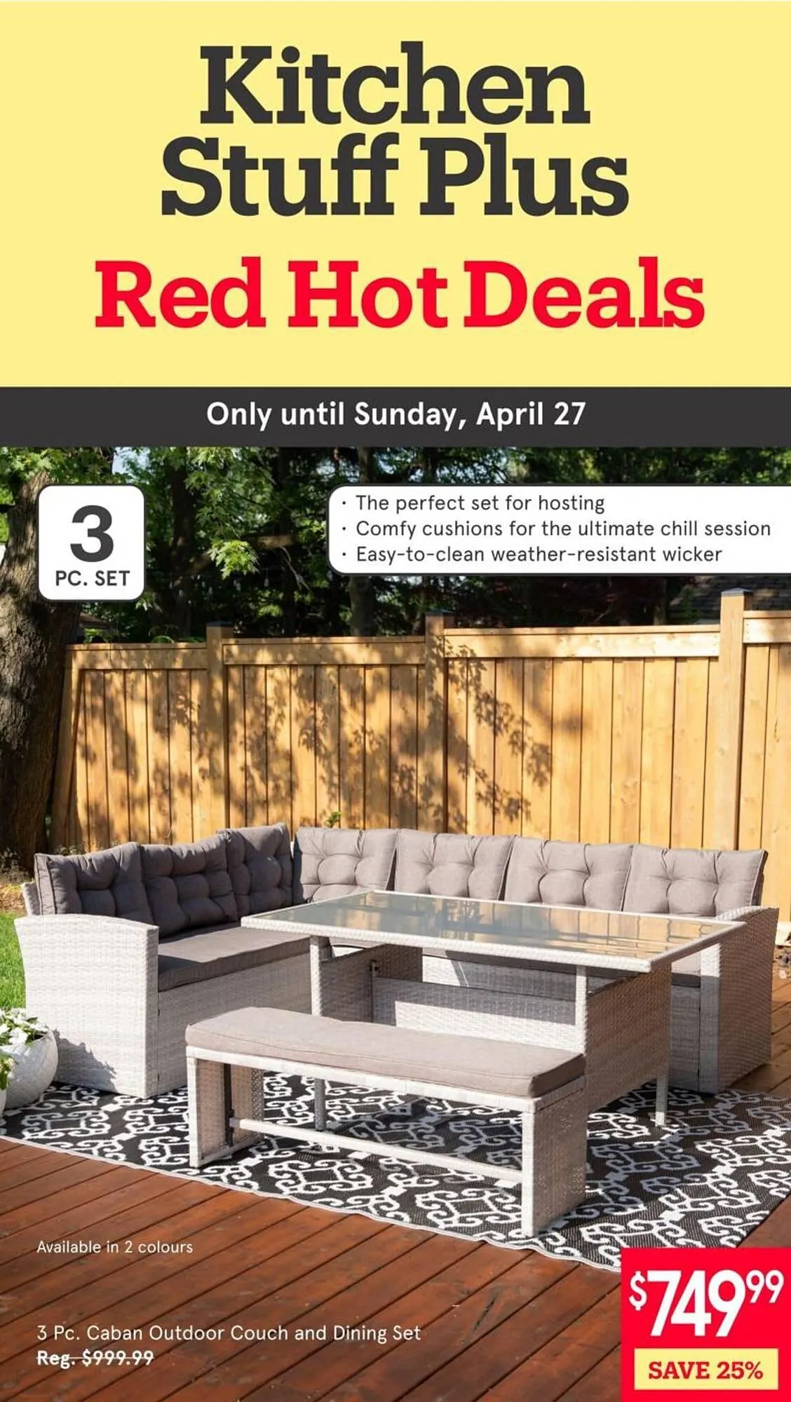 Kitchen Stuff Plus flyer from April 22 to April 27 2025 - flyer page 1