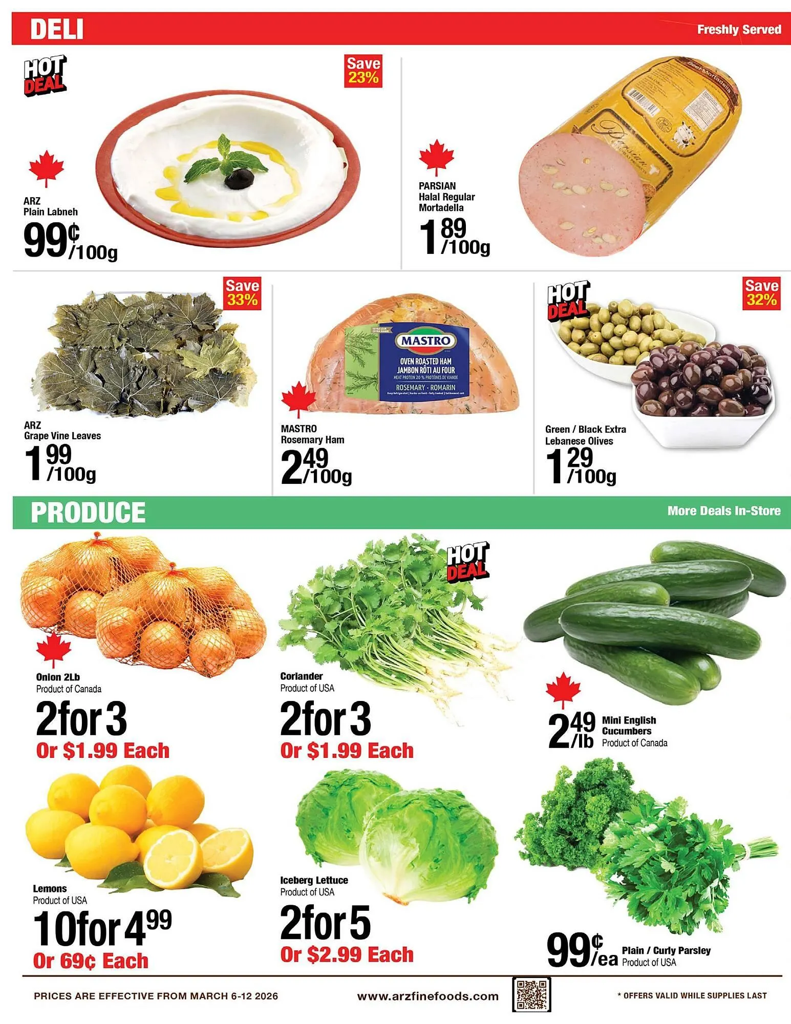 Arz Fine Foods flyer from March 6 to March 12 2026 - flyer page 10