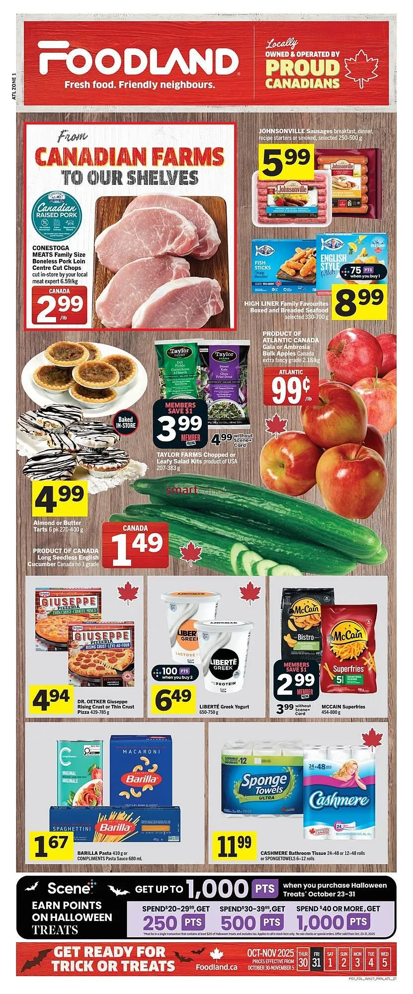 Foodland flyer from October 30 to November 5 2025 - flyer page 1