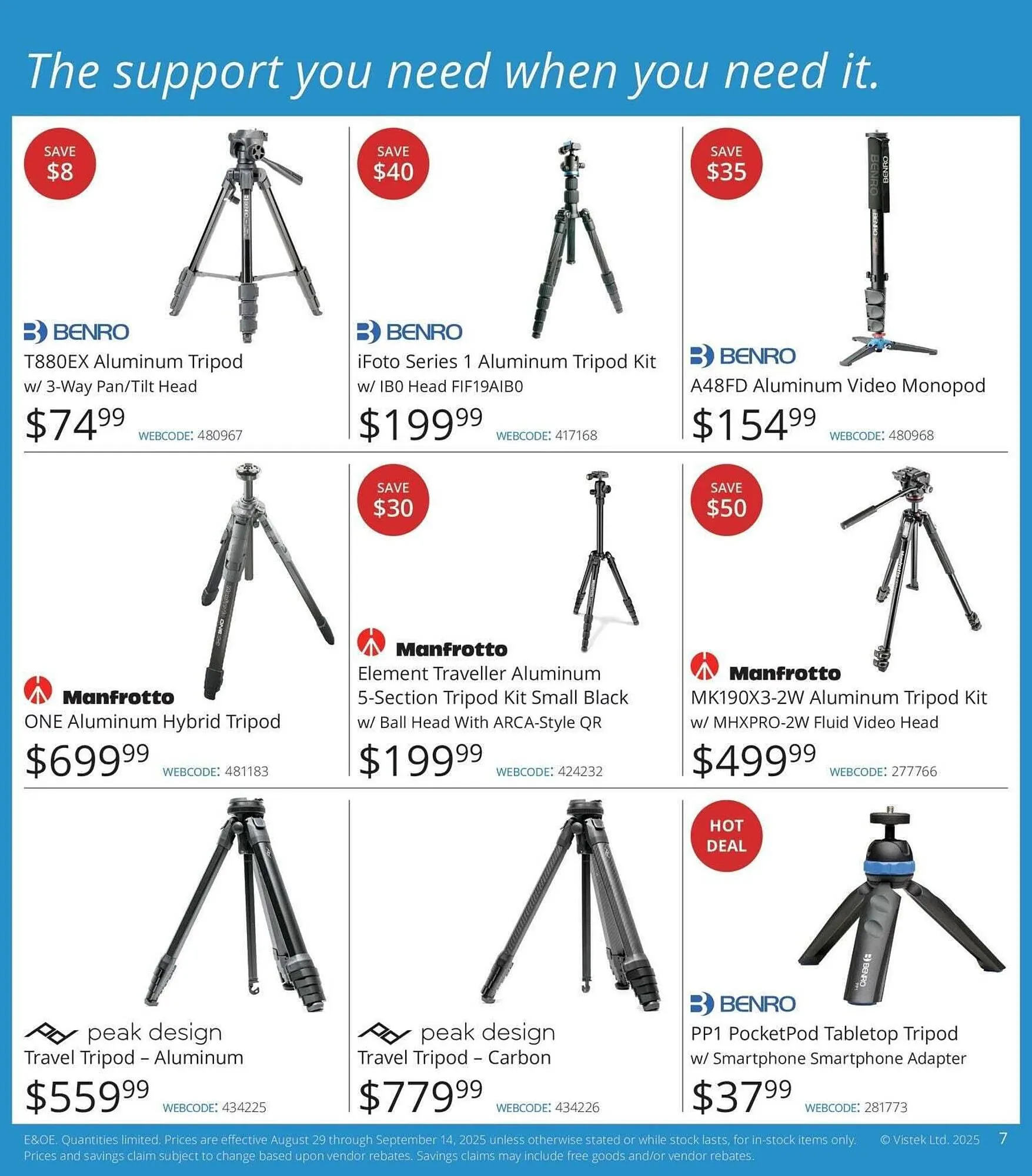 Vistek flyer from August 28 to September 25 2025 - flyer page 7