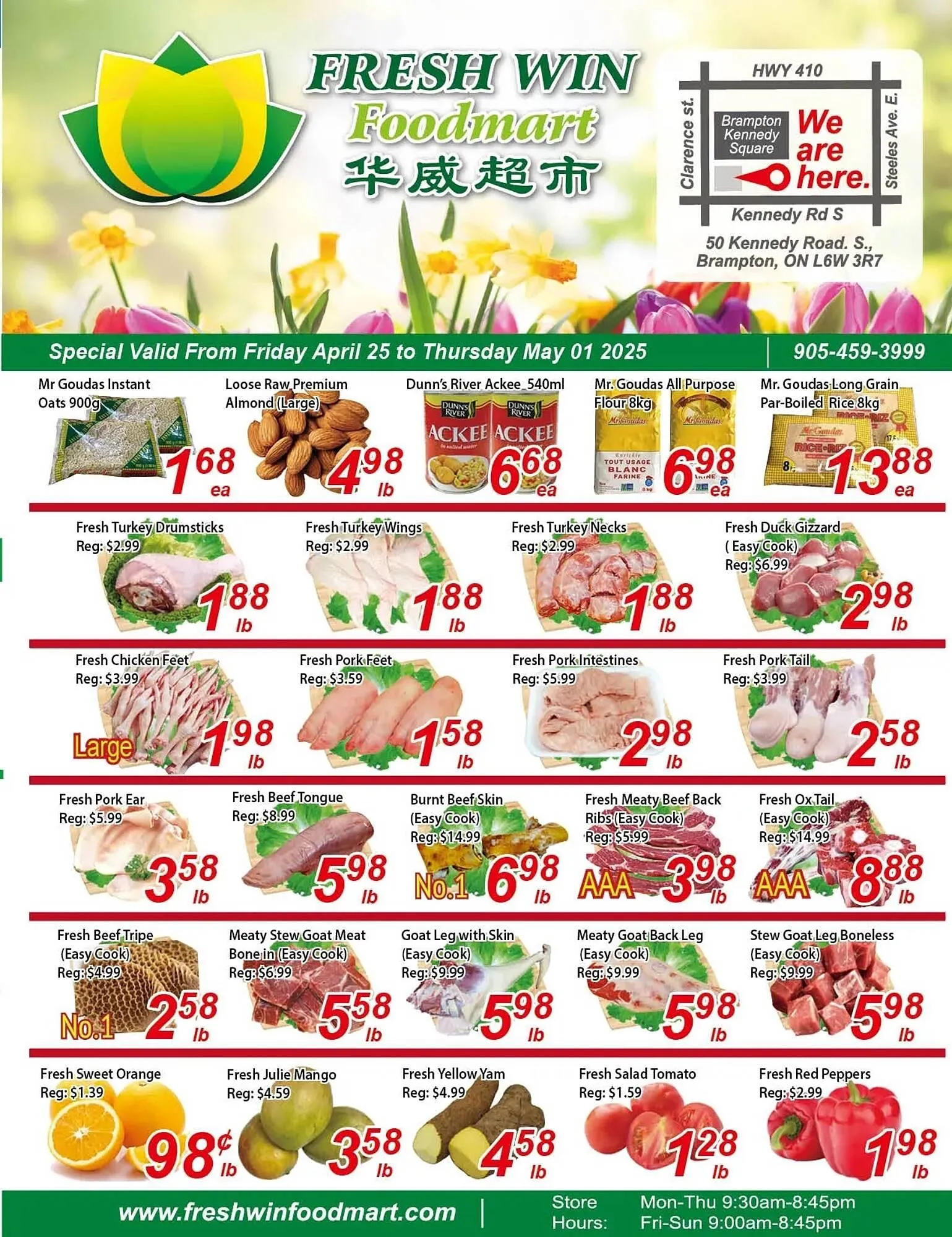 Fresh Win Foodmart flyer from April 25 to May 1 2025 - flyer page 1