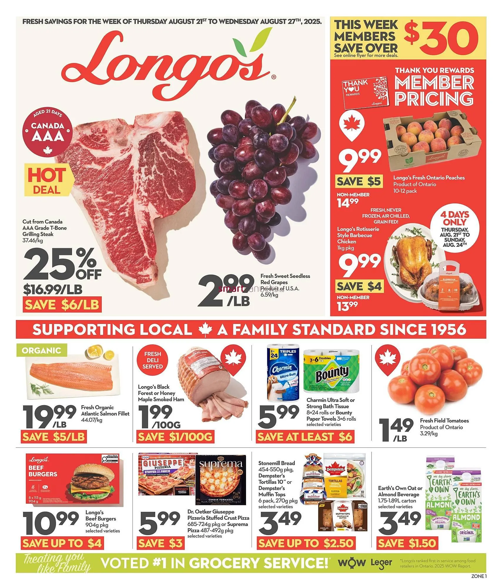 Longo's flyer from August 21 to August 27 2025 - flyer page 1