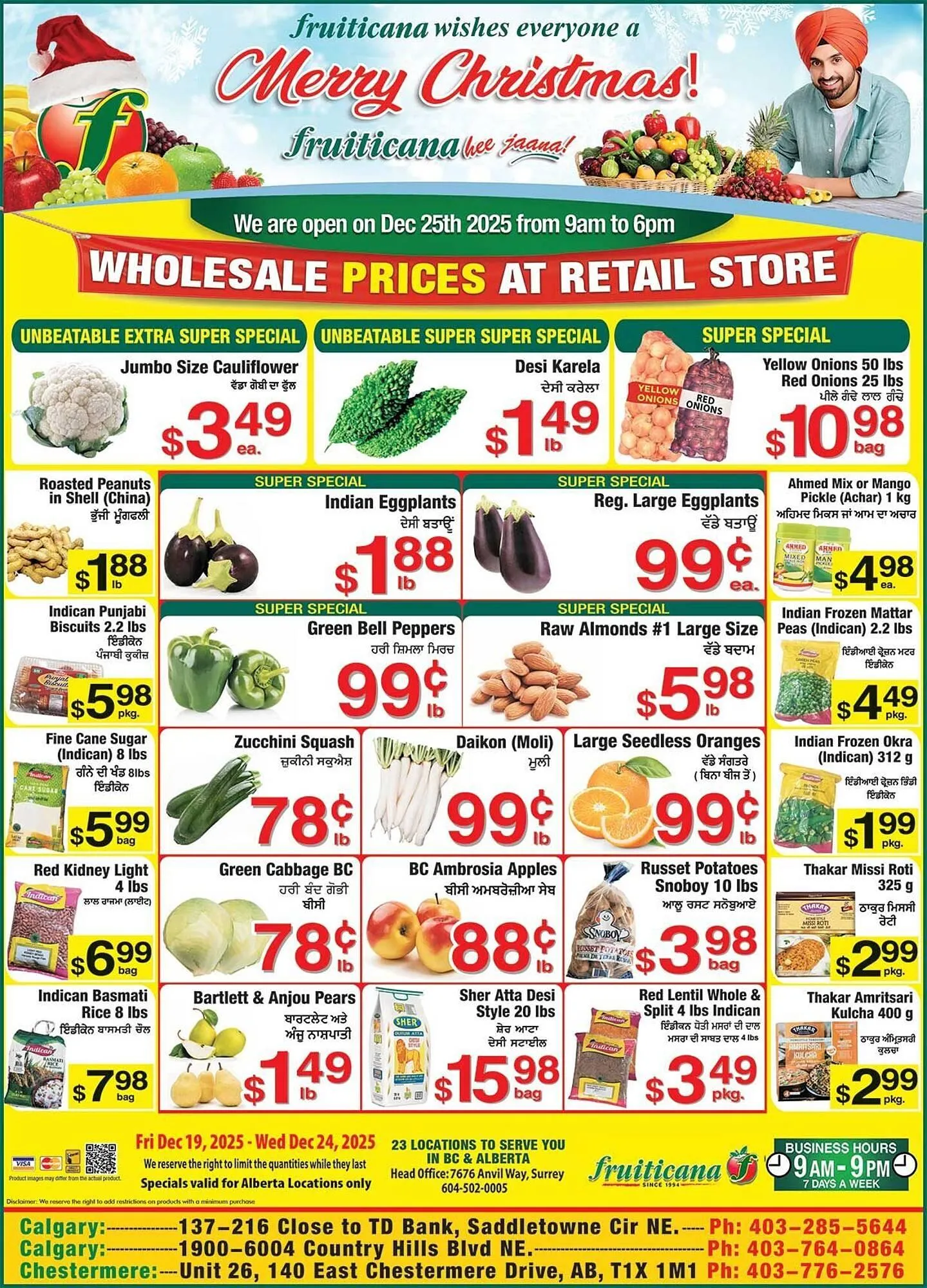 Fruiticana flyer from December 19 to December 22 2025 - flyer page 1
