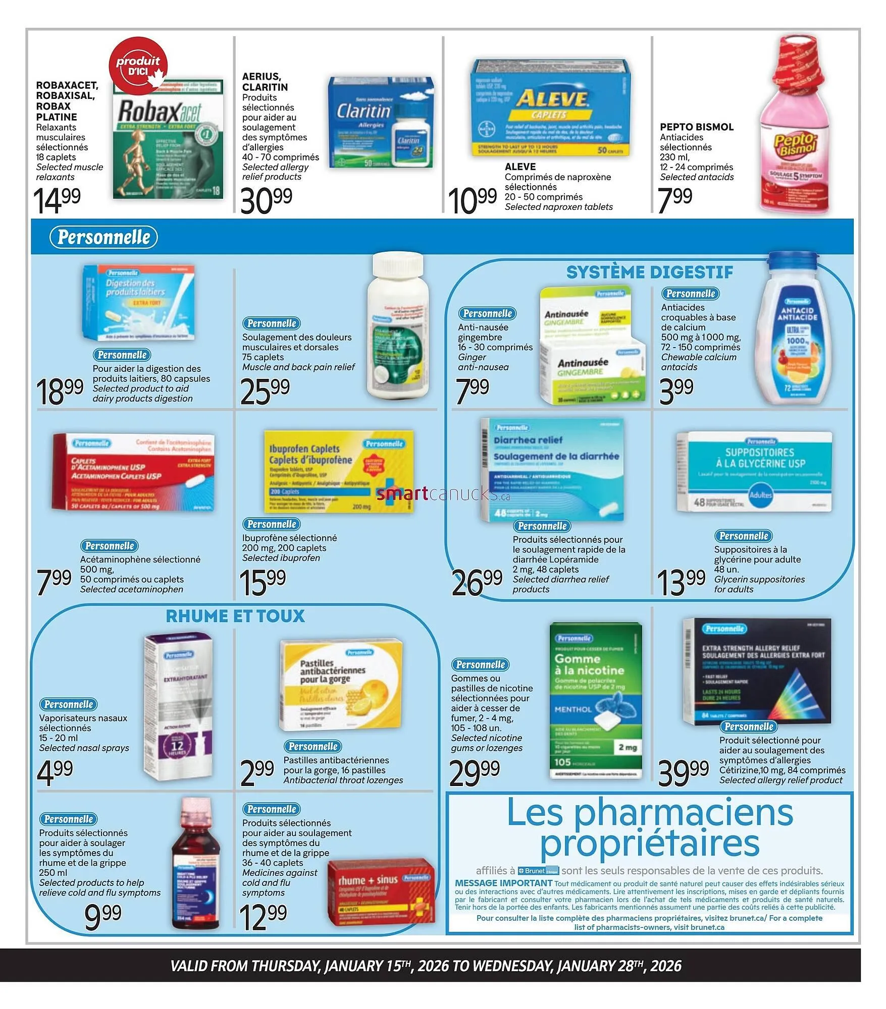 Brunet flyer from January 15 to January 28 2026 - flyer page 3