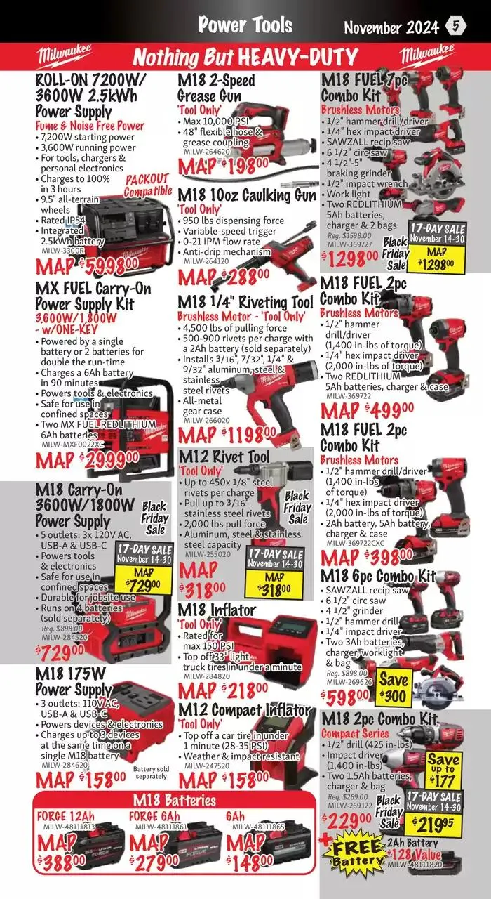 KMS Tools November 2024 Black Friday Sale from November 1 to November 15 2024 - flyer page 5