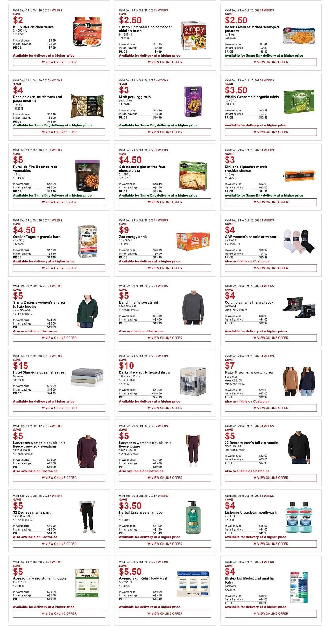 Costco flyer from October 1 to October 7 2025 - flyer page 3