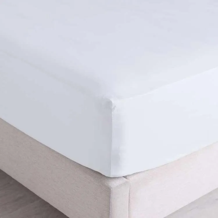 KOO 300 Thread Count Cotton Fitted Sheet White