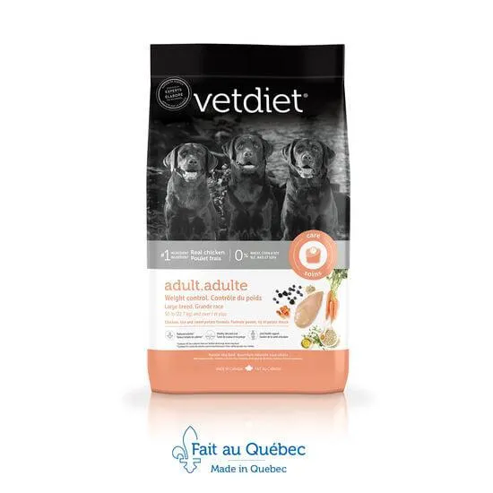 Weight control formula for large breed adult dogs