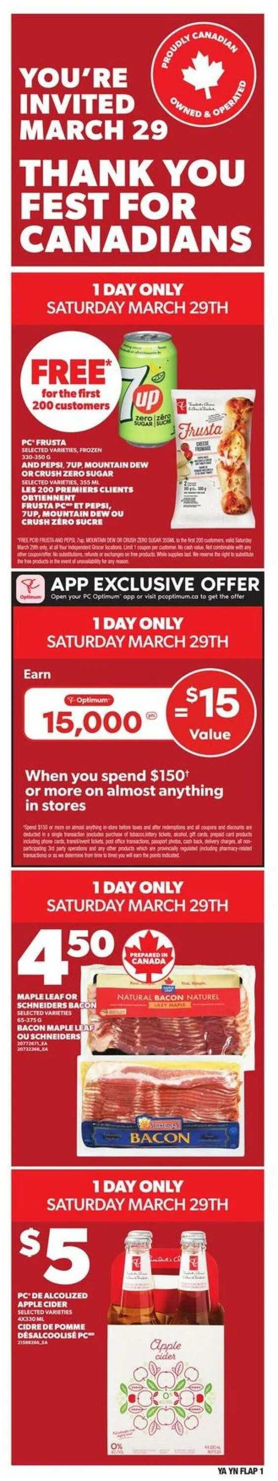 Independent Current flyer from March 27 to April 2 2025 - flyer page 1