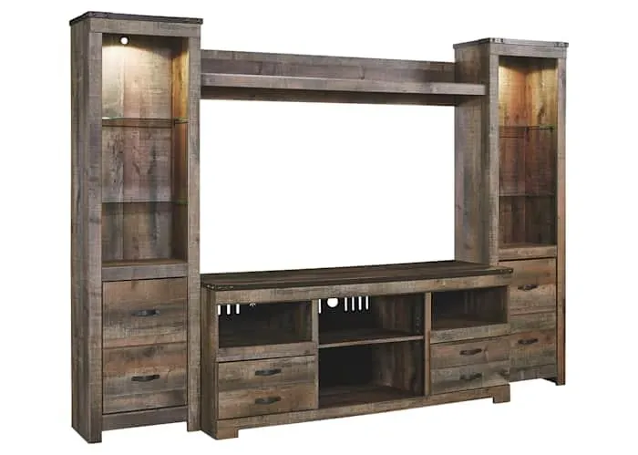 Trinell Entertainment Unit - Rustic Brown
