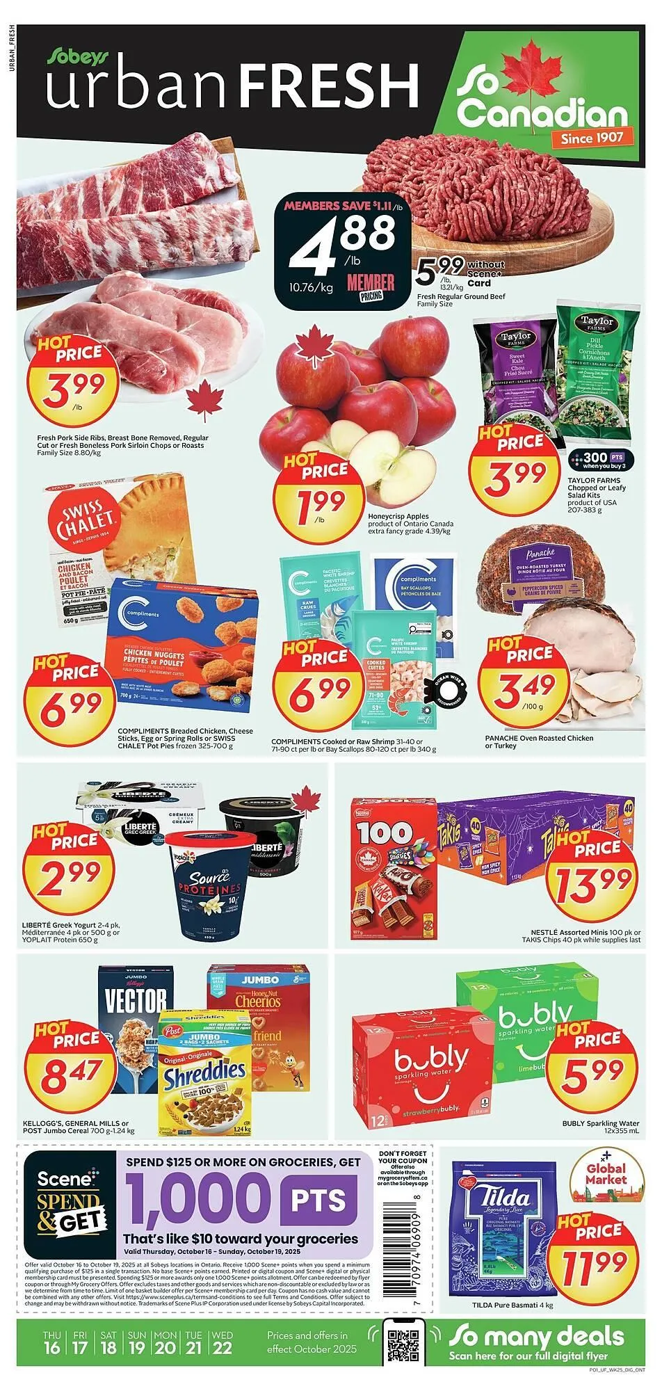 Sobeys flyer from October 16 to November 6 2025 - flyer page 1