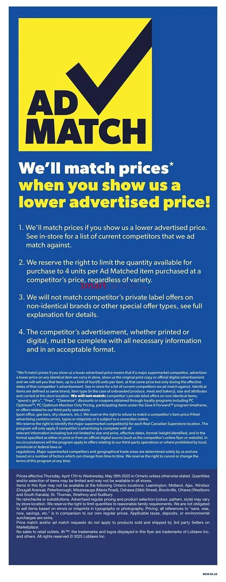 Real Canadian Superstore flyer from April 17 to April 23 2025 - flyer page 23