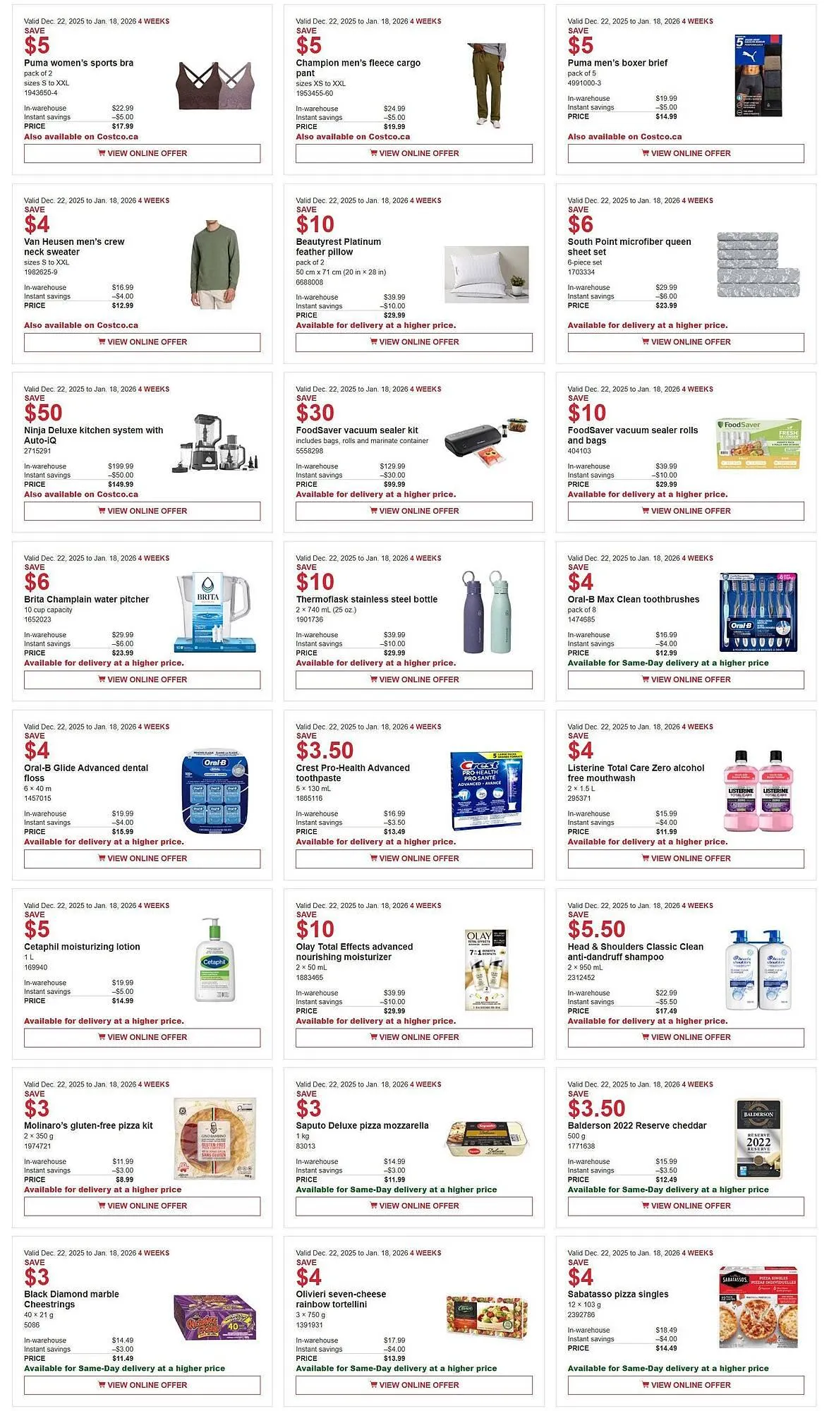 Costco flyer from December 22 to January 5 2026 - flyer page 2
