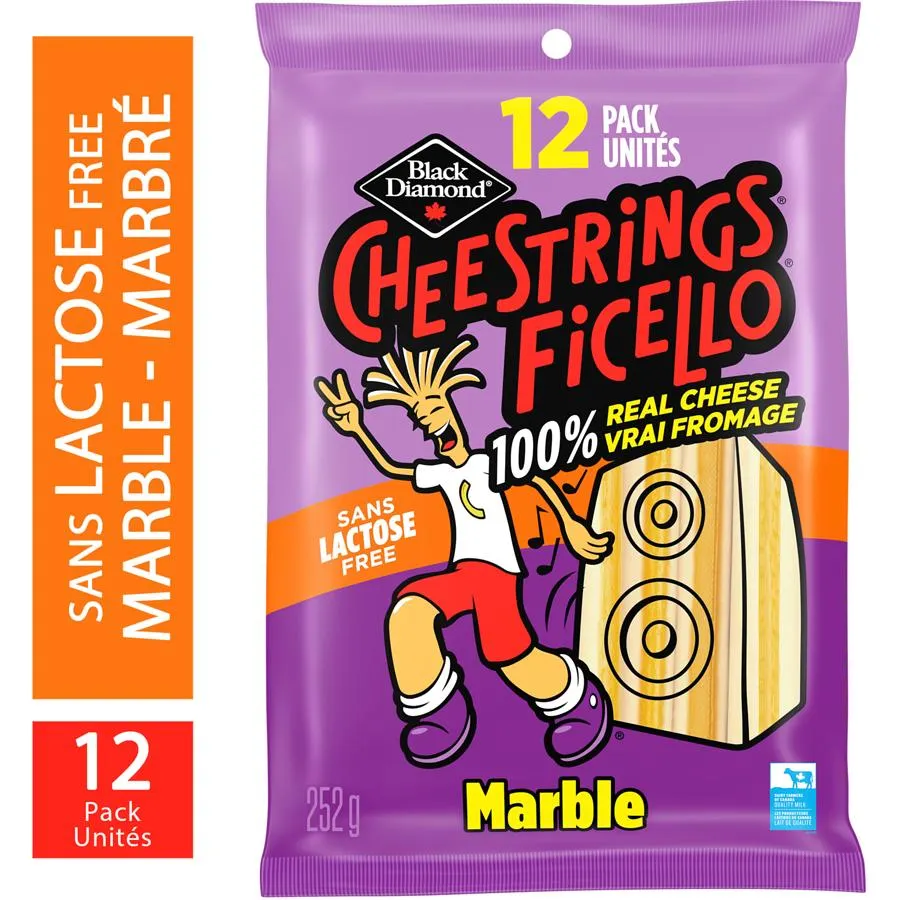 Lactose-Free Marble Cheestrings