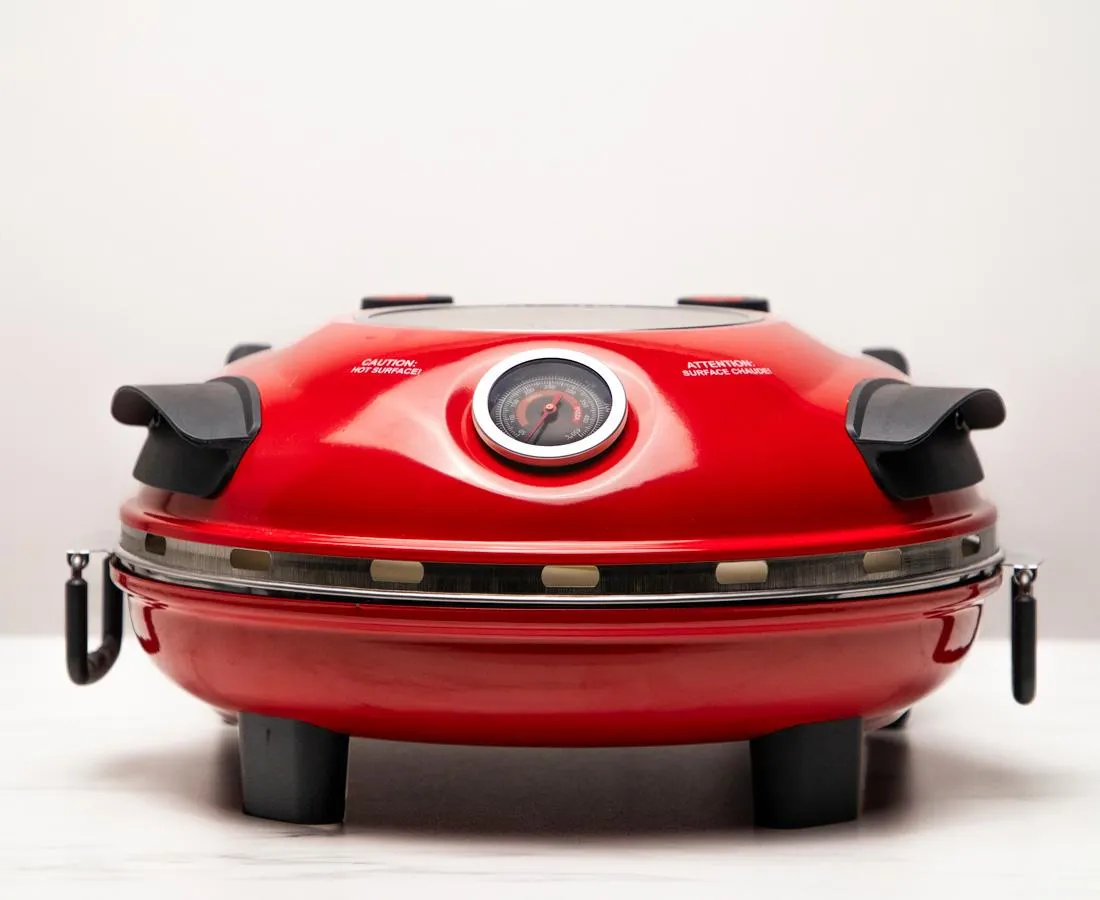 thinkkitchen Il Fournetto Electric Pizza Maker, 12 inches, Red