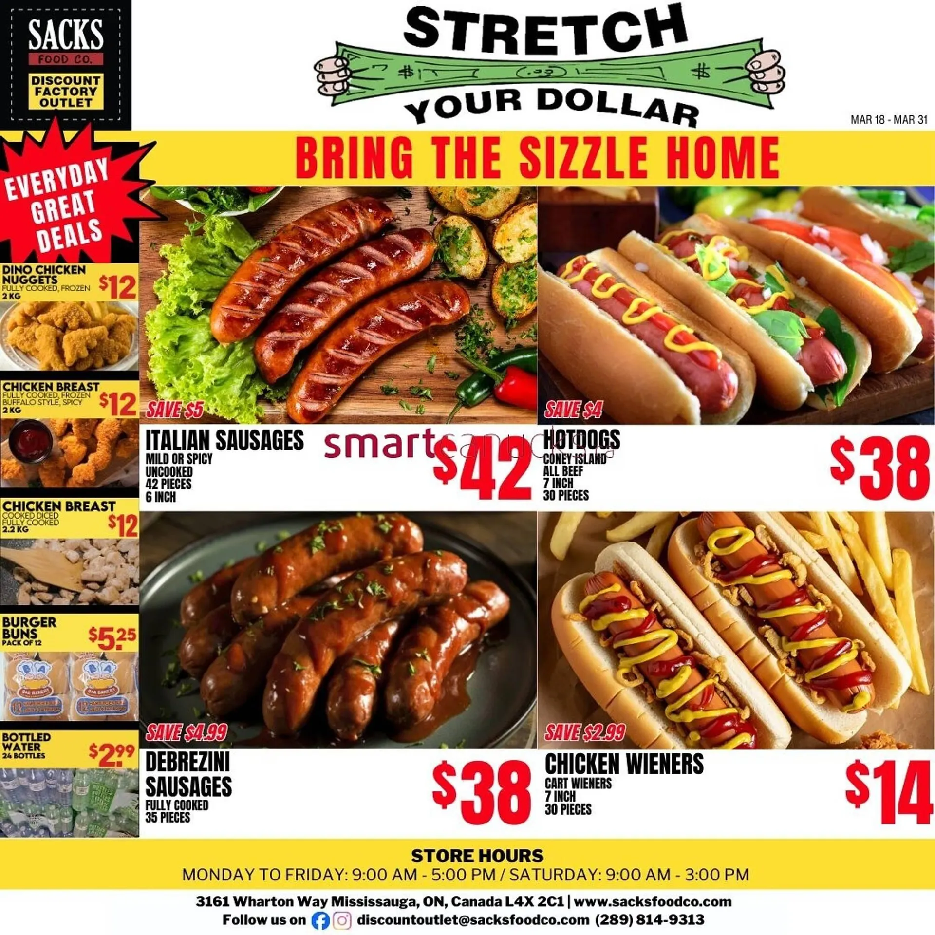 Sacks Food Co. flyer from March 18 to March 31 2026 - flyer page 1
