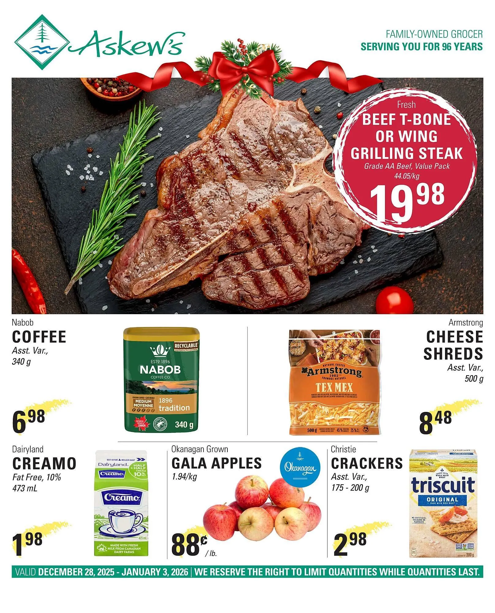 Askews Foods flyer from December 28 to January 3 2026 - flyer page 1
