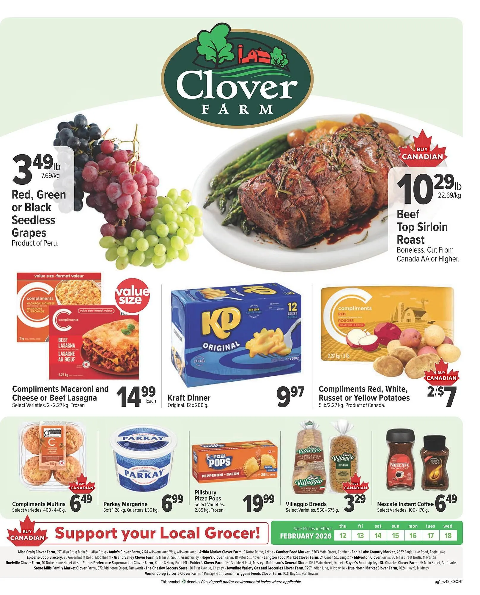 Clover Farm flyer - 1