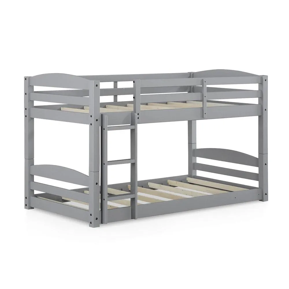 Sierra Twin Floor Bunk Bed, Gray