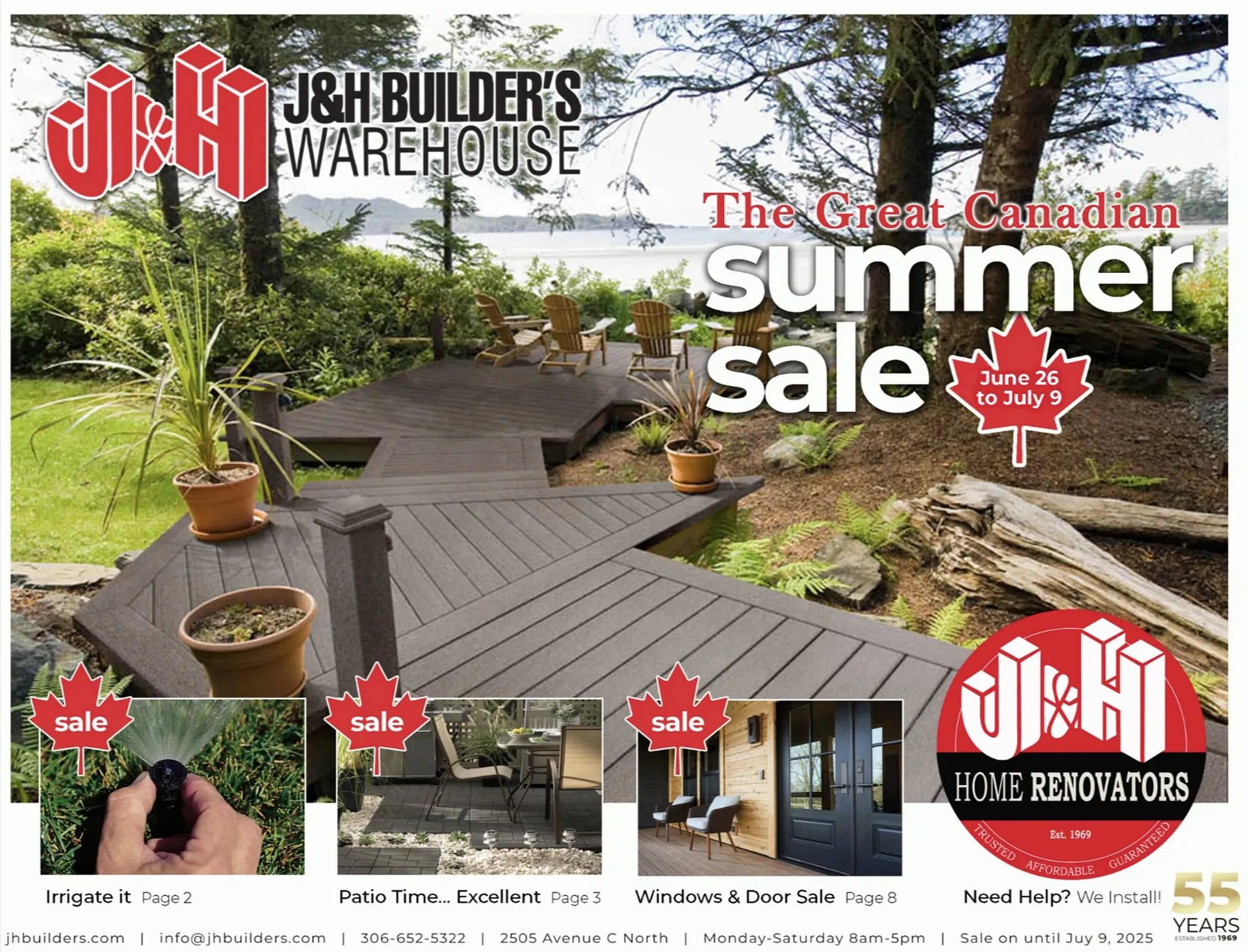 J&H Builders Warehouse flyer - 1