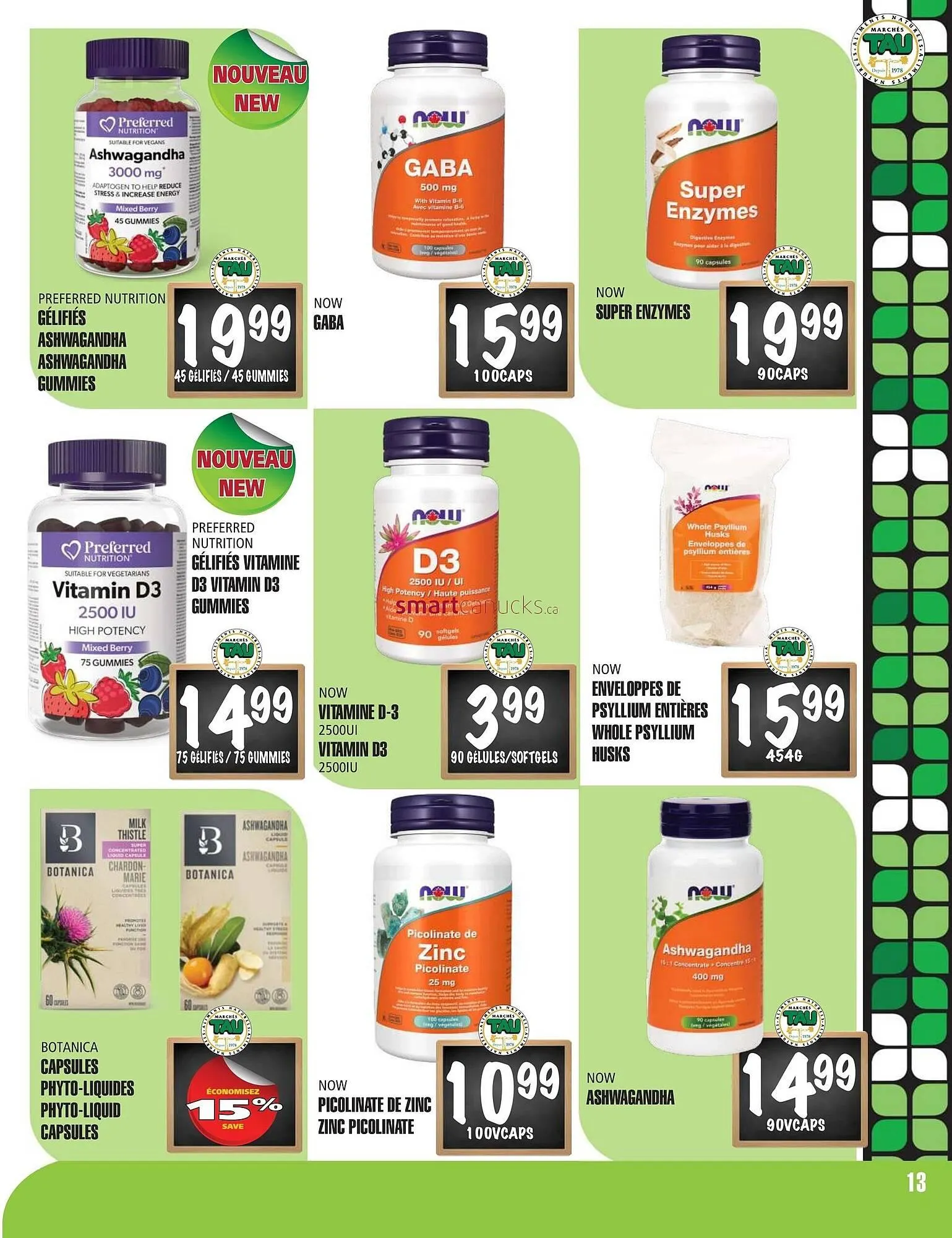 Marches Tau flyer from September 30 to October 13 2024 - flyer page 13