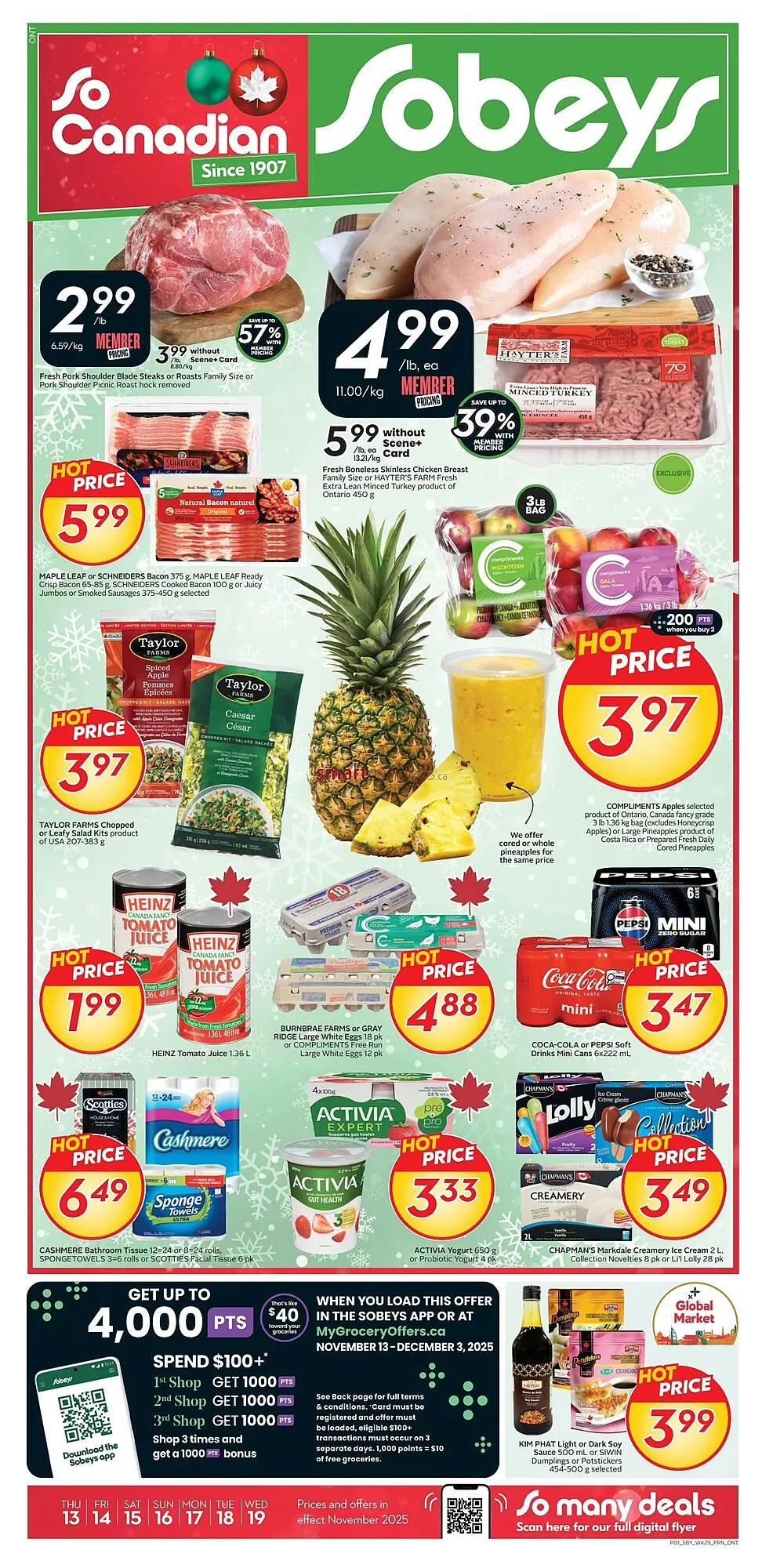 Sobeys flyer from November 13 to November 19 2025 - flyer page 1