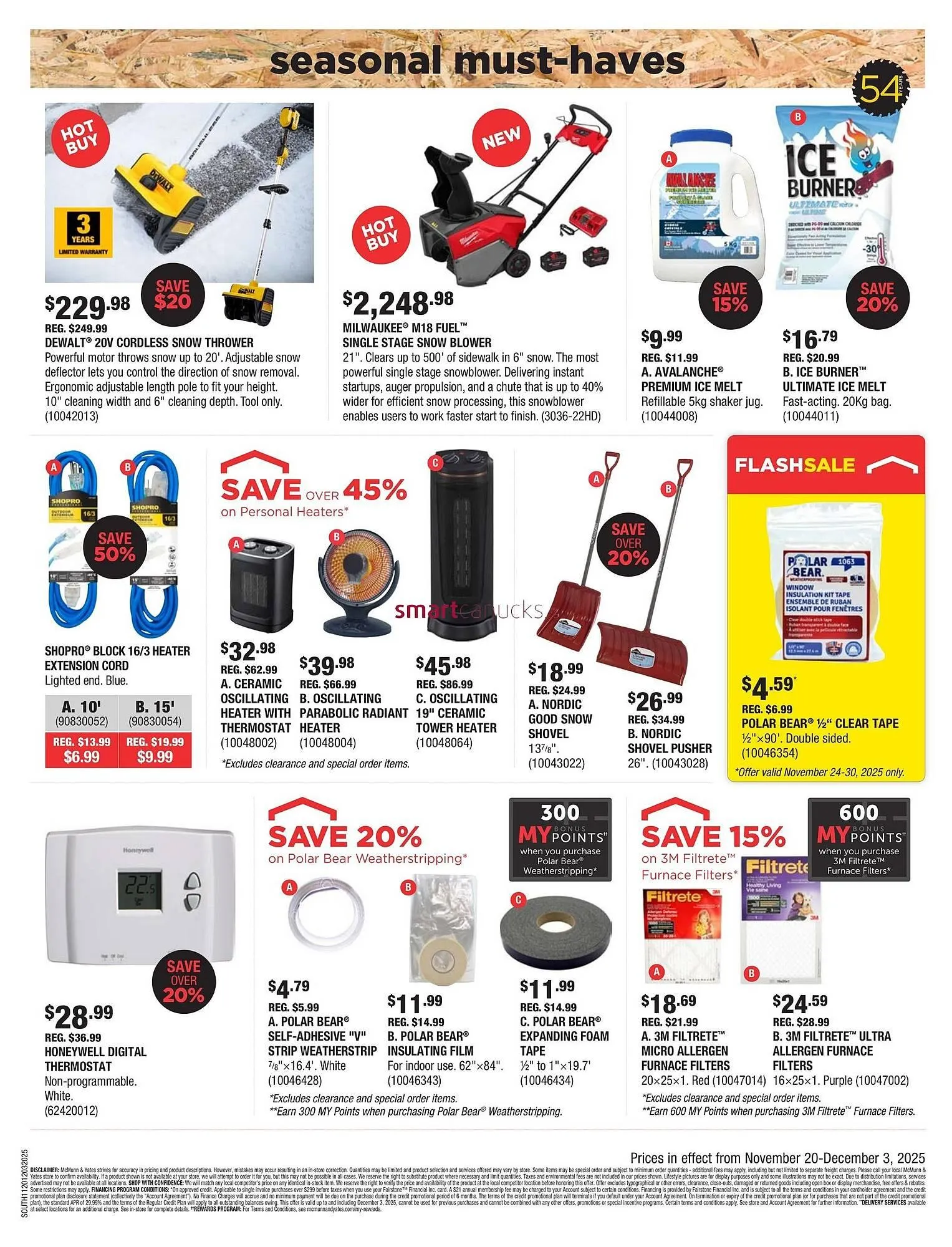 McMunn & Yates Building Supplies flyer from November 20 to November 26 2025 - flyer page 11