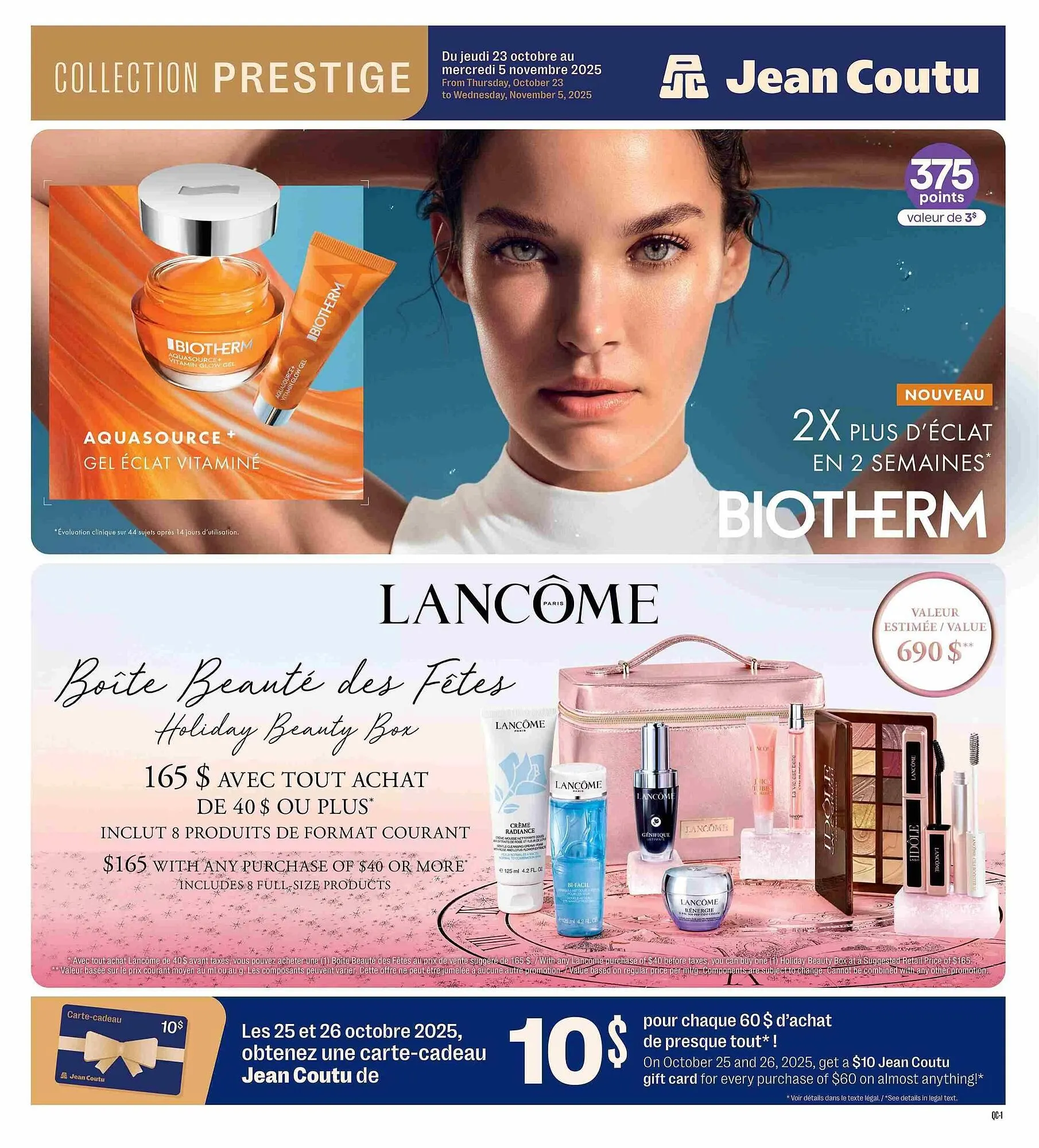 Jean Coutu flyer from October 23 to October 29 2025 - flyer page 1