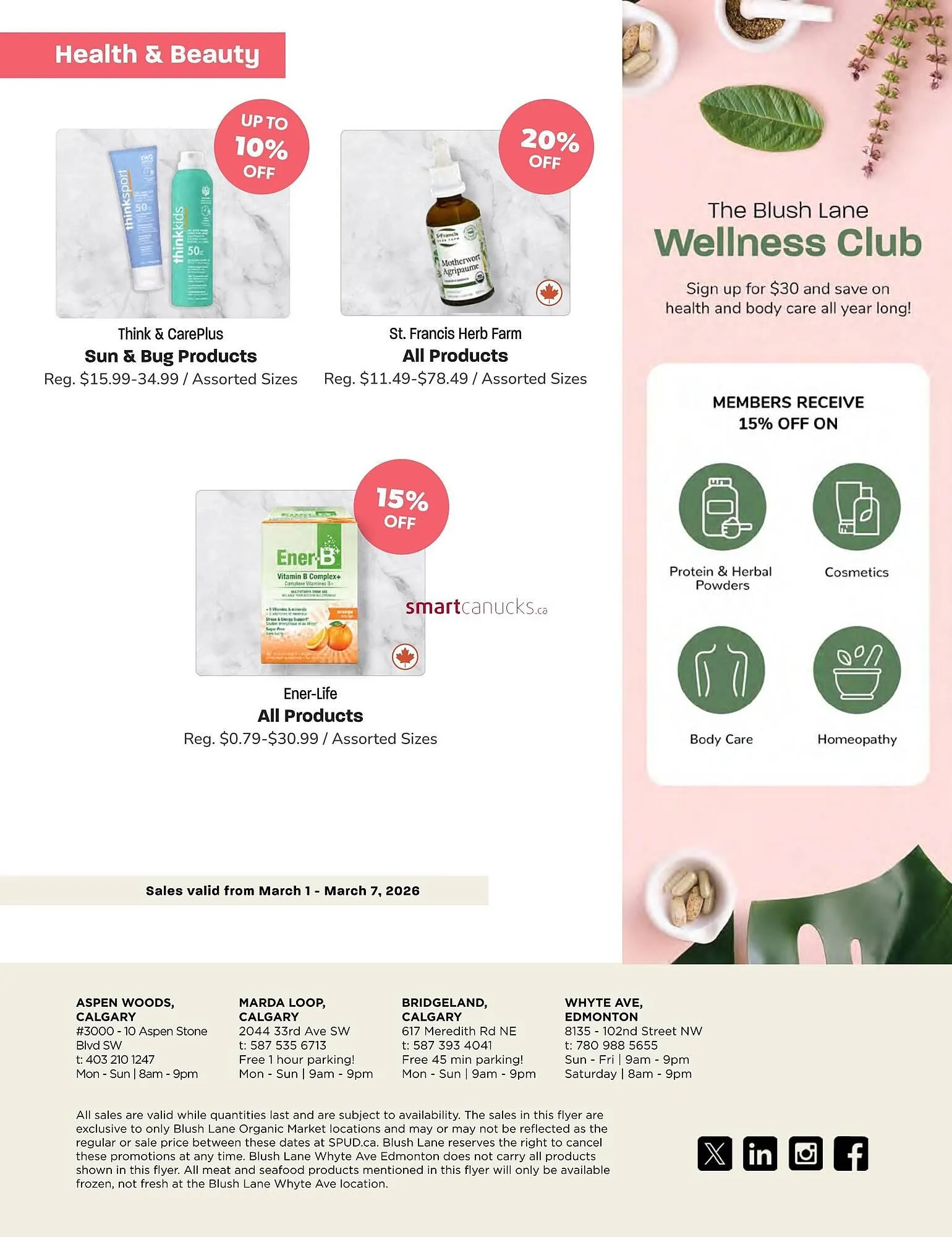 Blush Lane Organics flyer from March 1 to March 7 2026 - flyer page 5