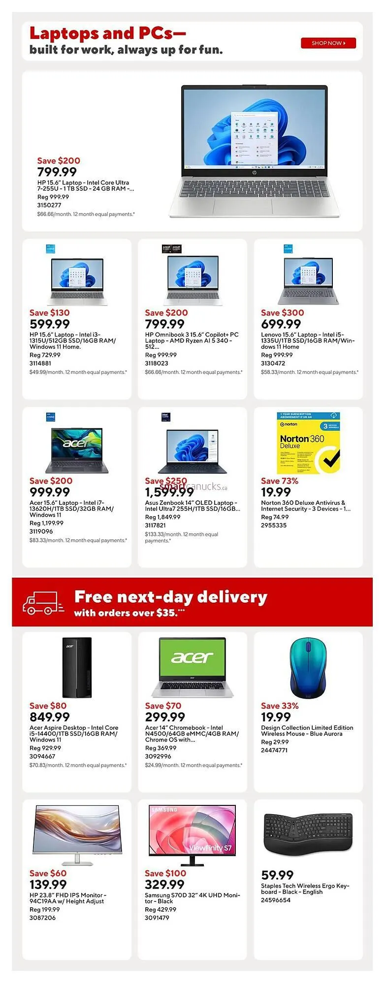 Staples flyer from February 9 to February 11 2026 - flyer page 8