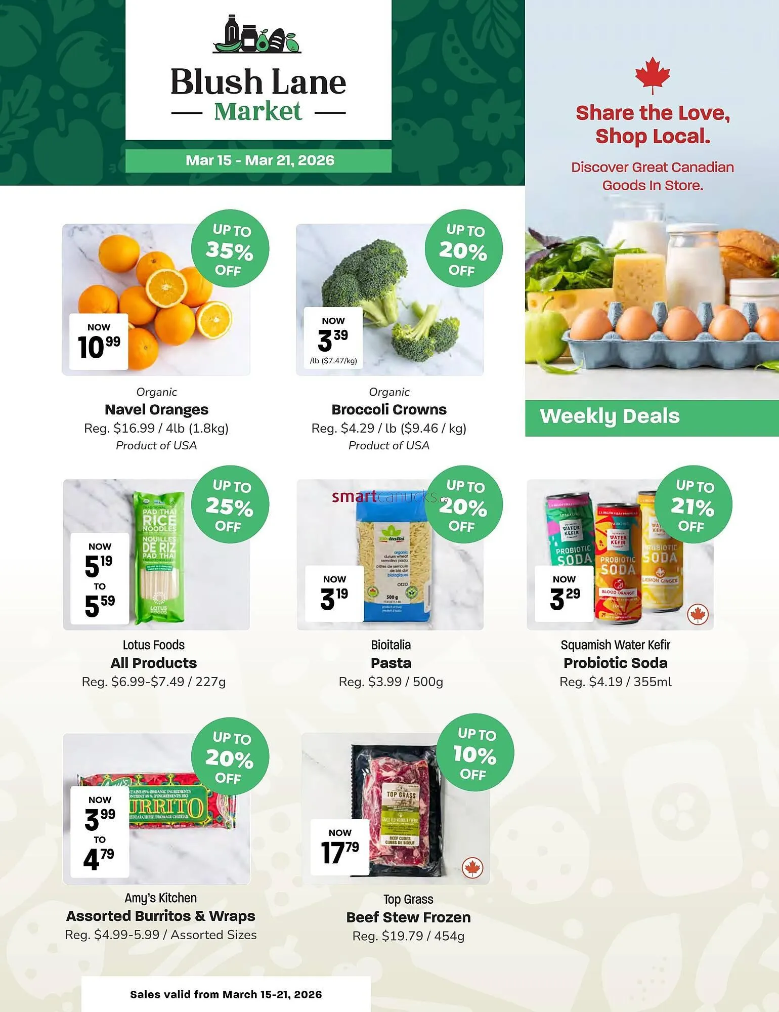 Blush Lane Organics flyer - 1