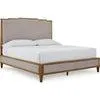 Sharlance King Panel Bed - Green/Brown - King
