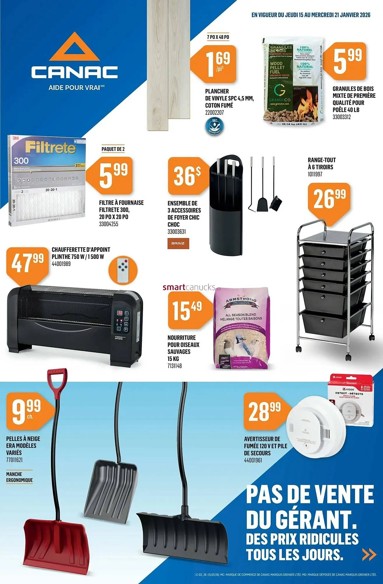 Canac flyer from January 15 to January 21 2026 - flyer page 1